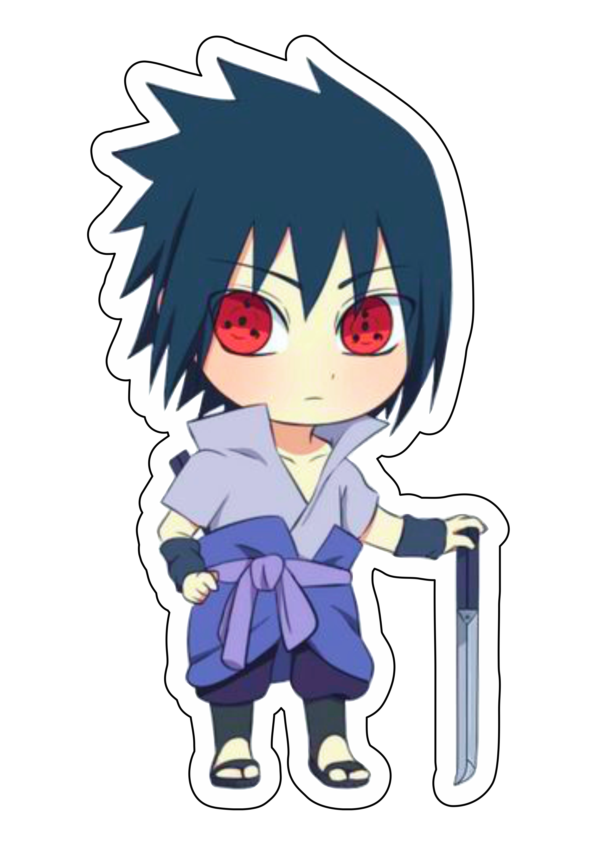 Naruto clássico cute chibi Sasuke ninja vila oculta da folha desenho infantil anime ilustração artes gráficas png