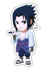 Naruto Shippuden cute chibi Sasuke correndo Orochimaru Sharingam