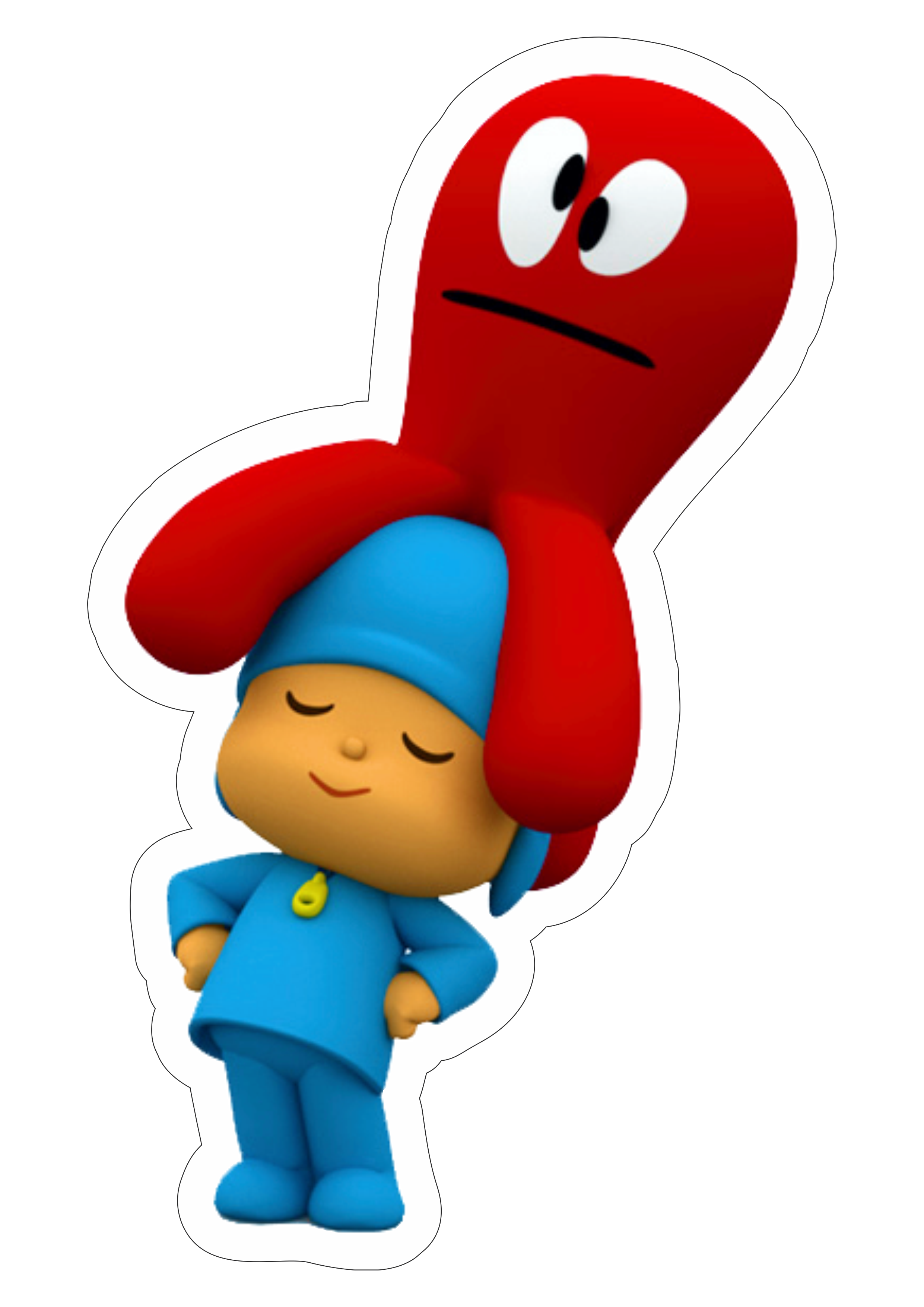 Pocoyo animação divertida personagens pato de óculos  desenho  infantil assistir online png