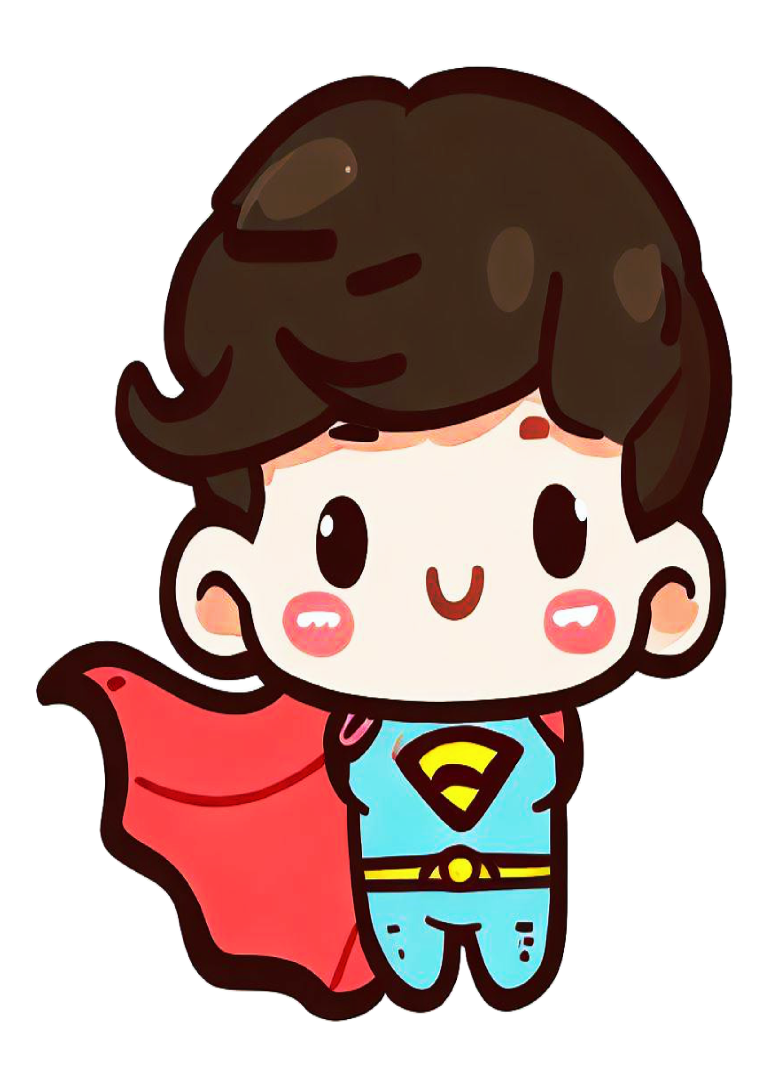 Super homem baby fofinho cute superman heroi fantasia infantil bonitinho ilustração desenho animado png