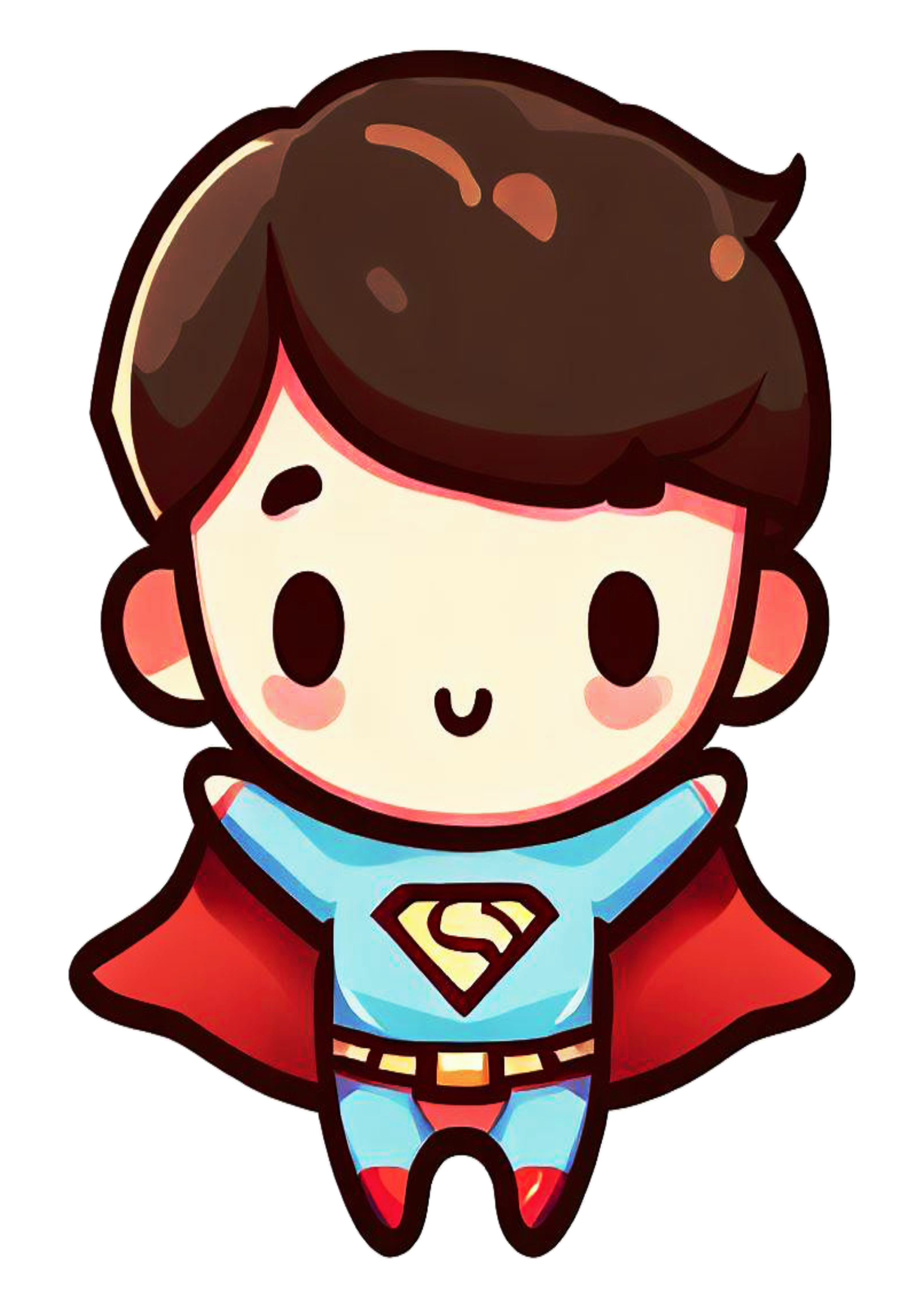 Super homem baby fofinho cute superman heroi fantasia infantil bonitinho ilustração desenho animado pack de imagens png