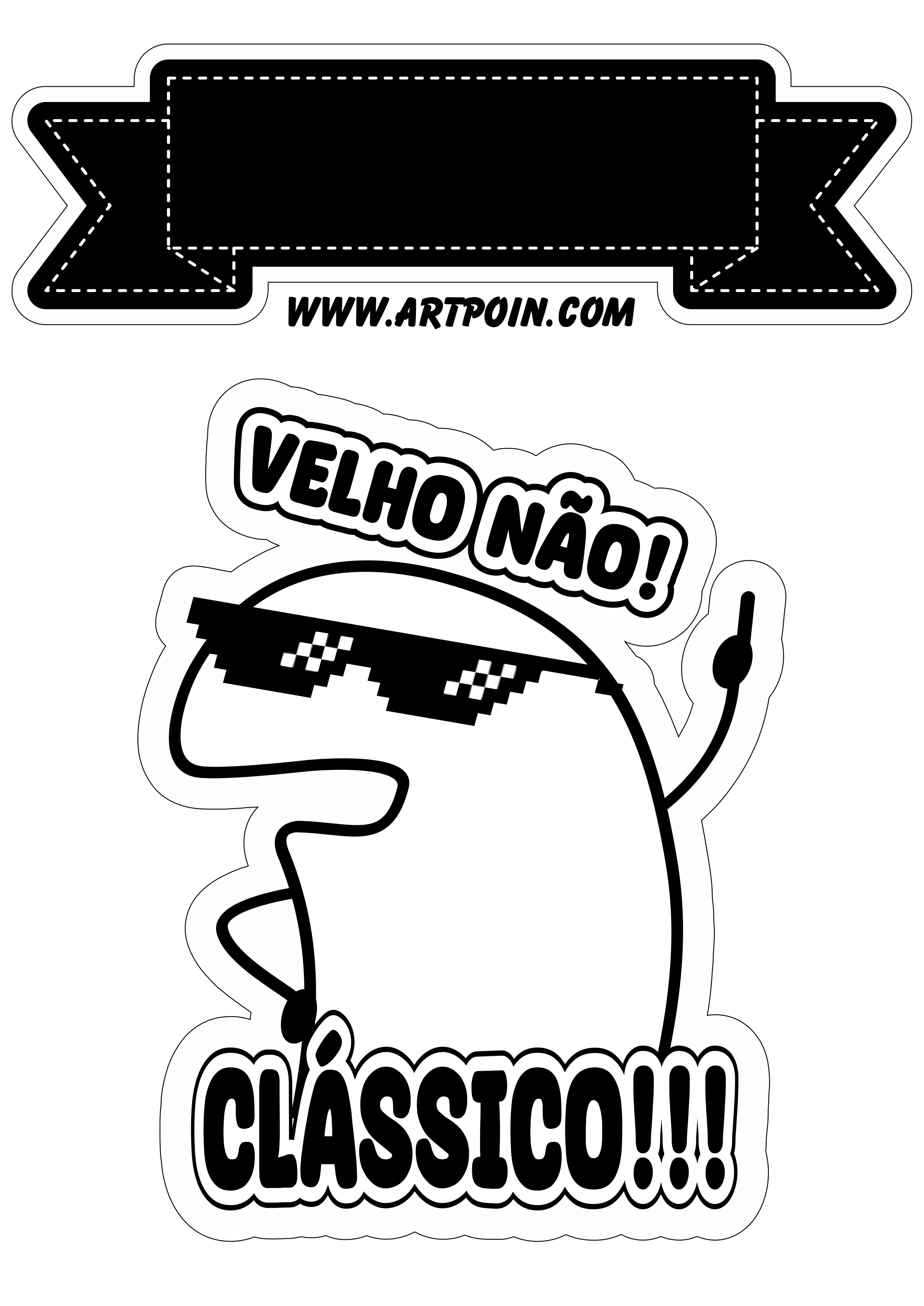 Topo de bolo para baixar flork of cows figurinha com frases engraçada velho não clássico png