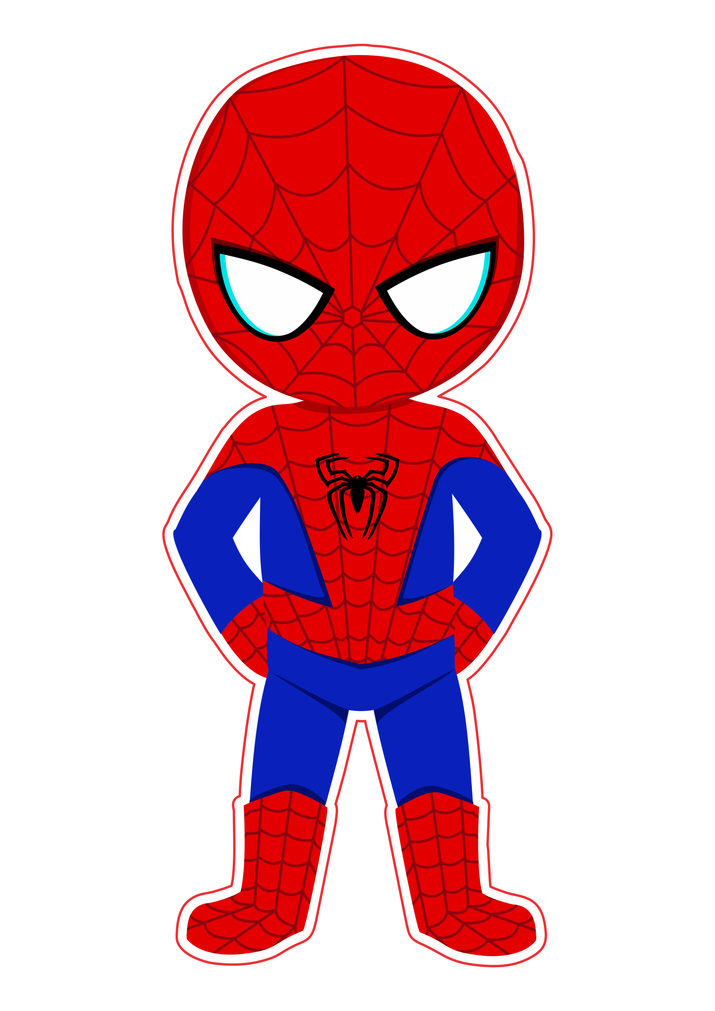 Spider-man cute imagem fundo transparente Marvel super heróis arte conceitual png