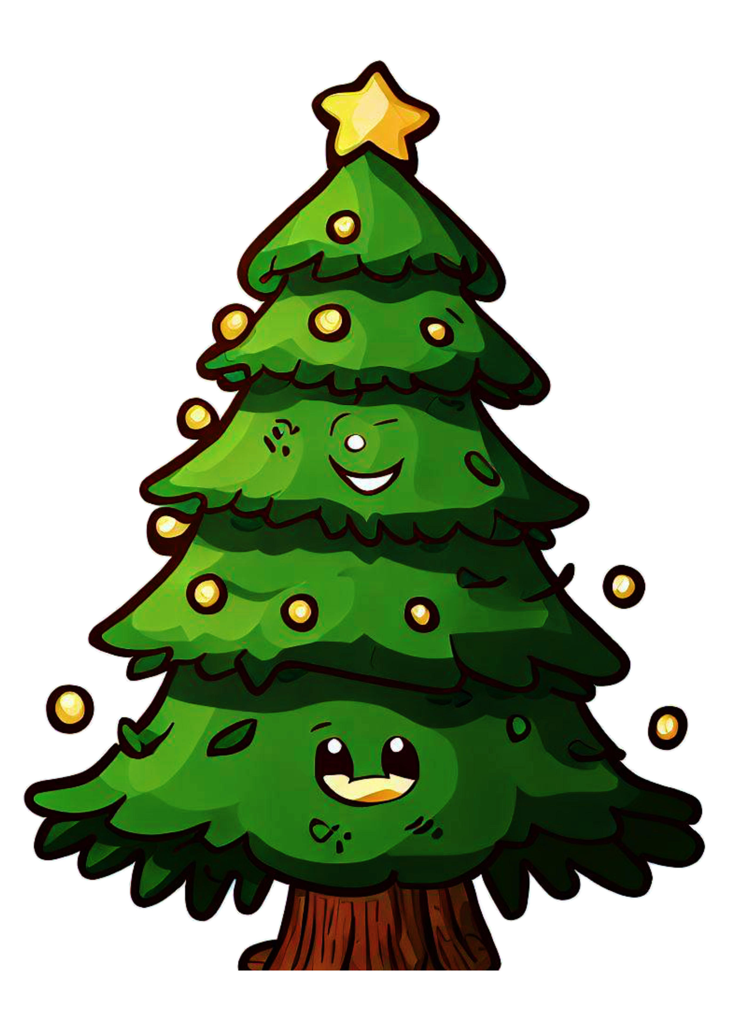 Árvore de natal desenho simples png