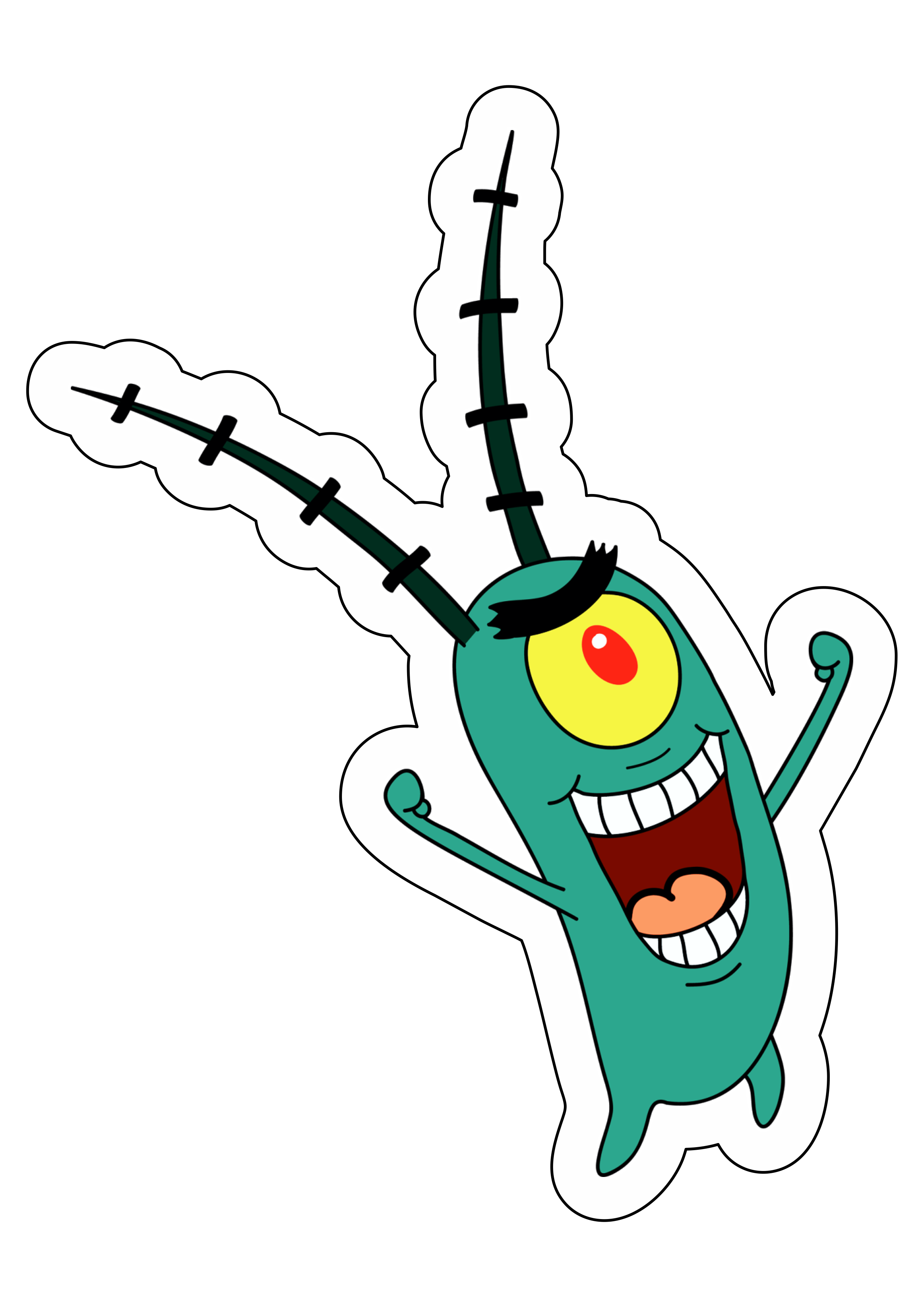 Bob esponja calça quadrada Spongebob Squarepants Plankton mal desenho animado infantil Nickelodeon png