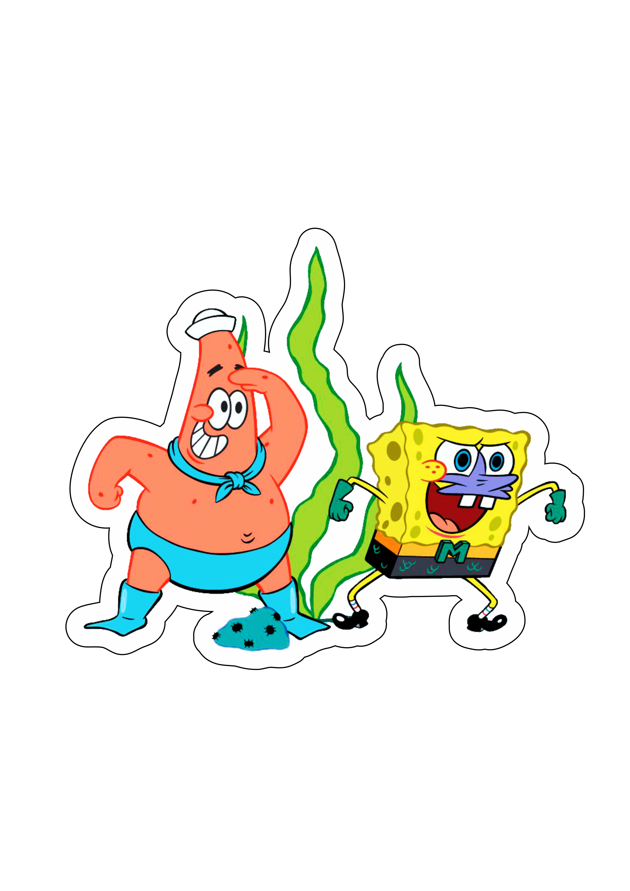 Bob esponja calça quadrada e Patrick estrela herois Spongebob Squarepants desenho animado infantil Nickelodeon png