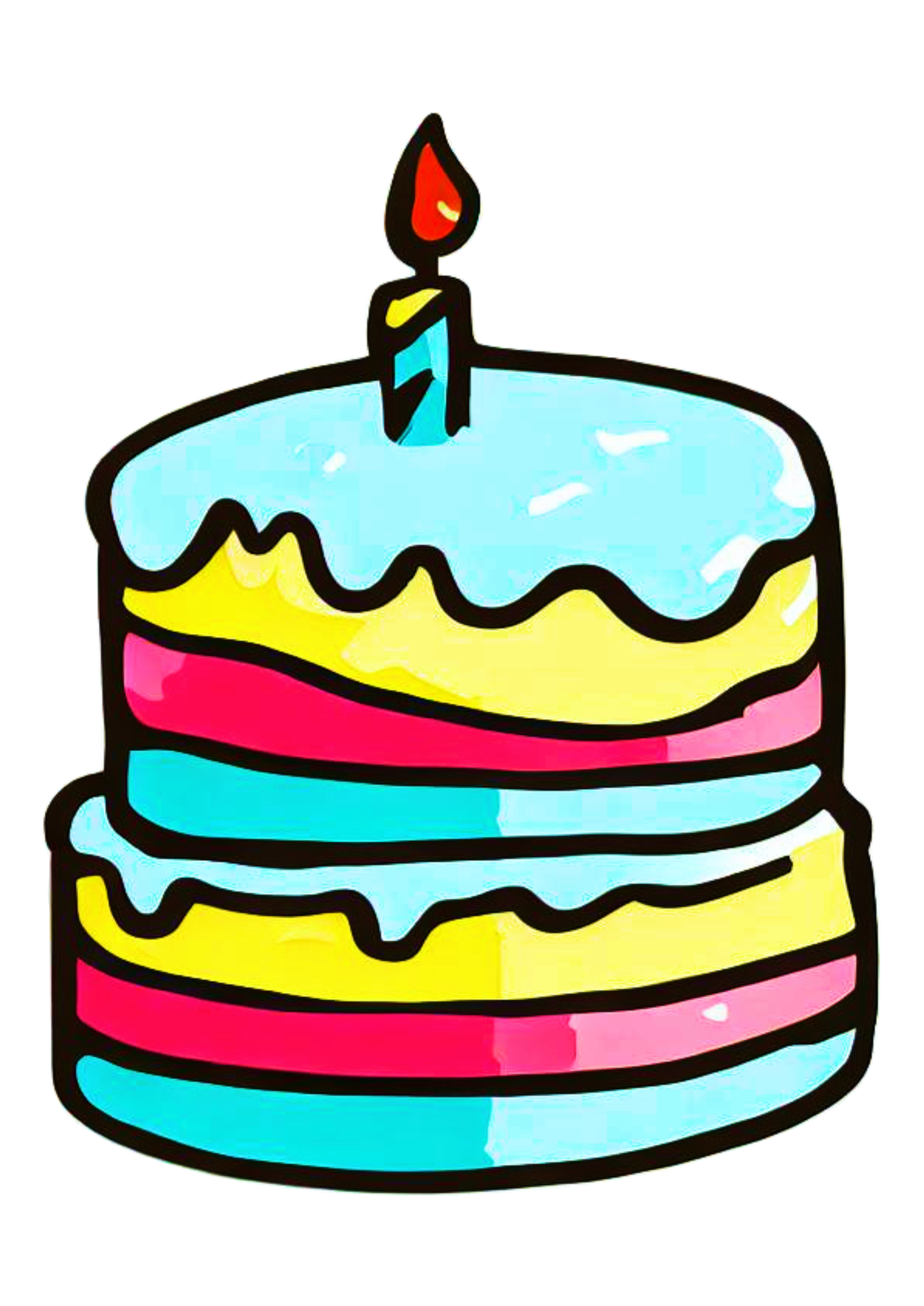 Desenho De Bolo De Aniversário Colorido PNG , Bolo Clipart, Vetor Dos  Desenhos Animados, Vetor De Aniversário Imagem PNG e Vetor Para Download  Gratuito