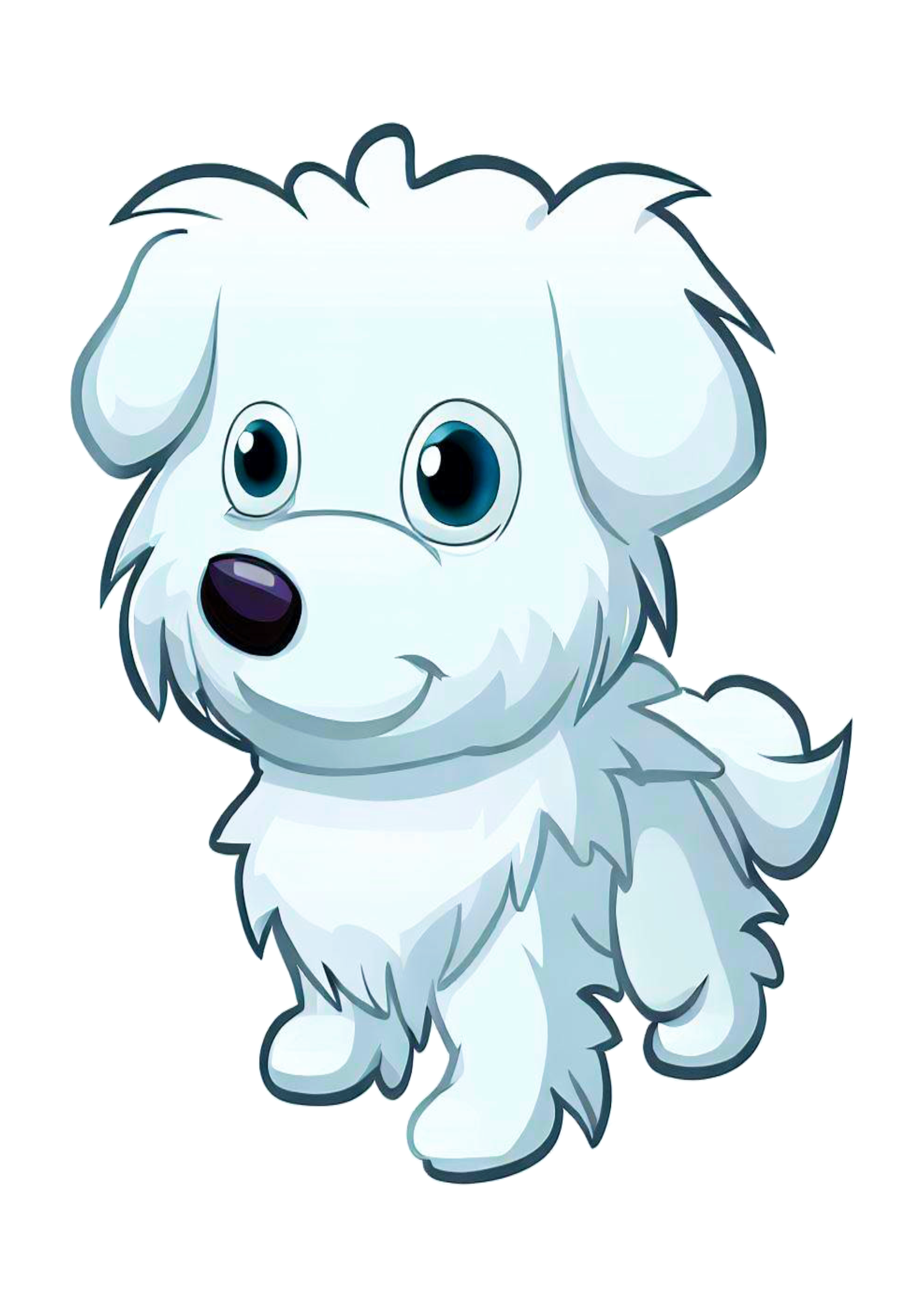 cachorro animal desenho animado rabisco kawaii anime página para