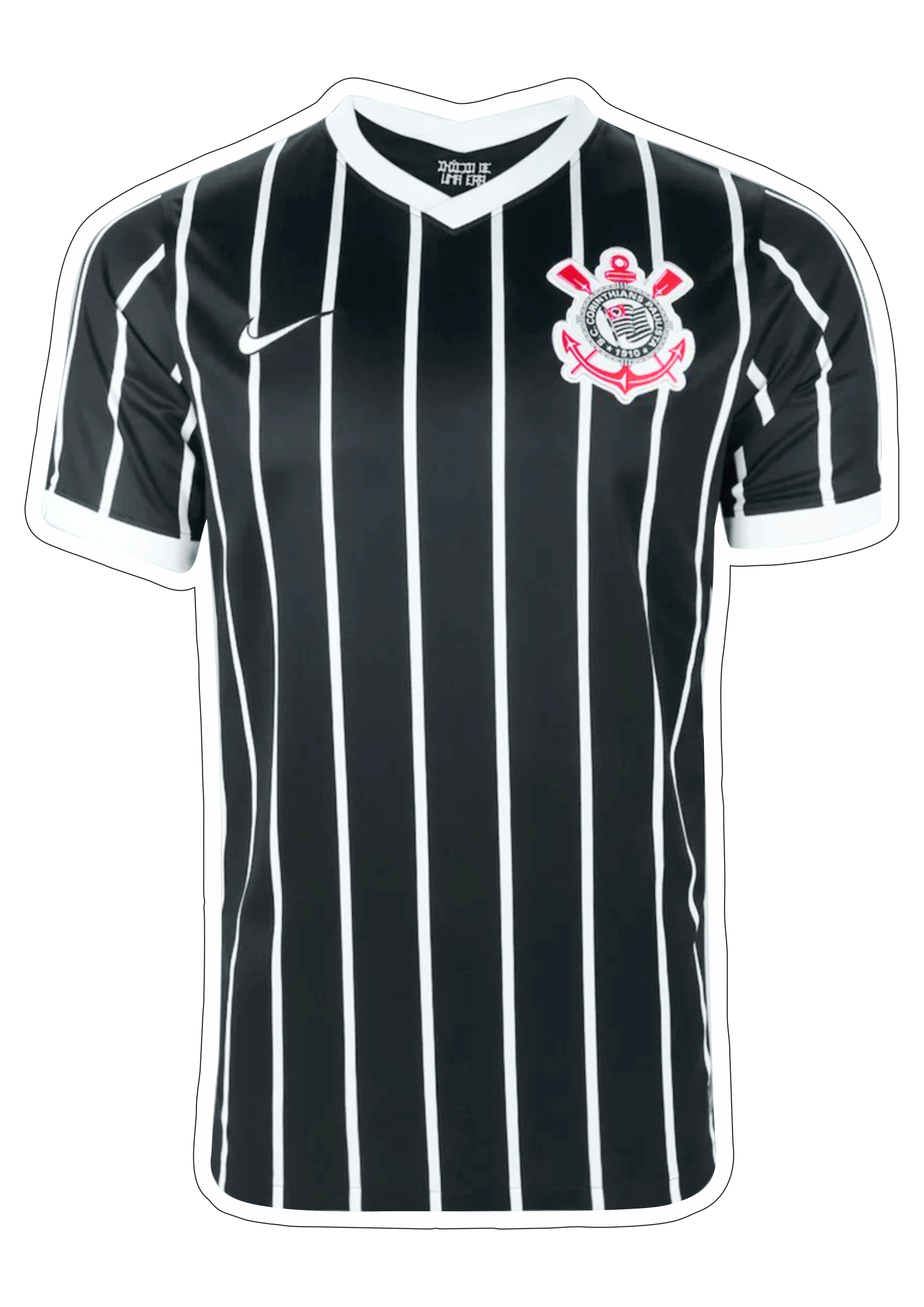 Corinthians camiseta preta vetor torcida campeonato brasileiro ilustração futebol série A paulista uniforme png