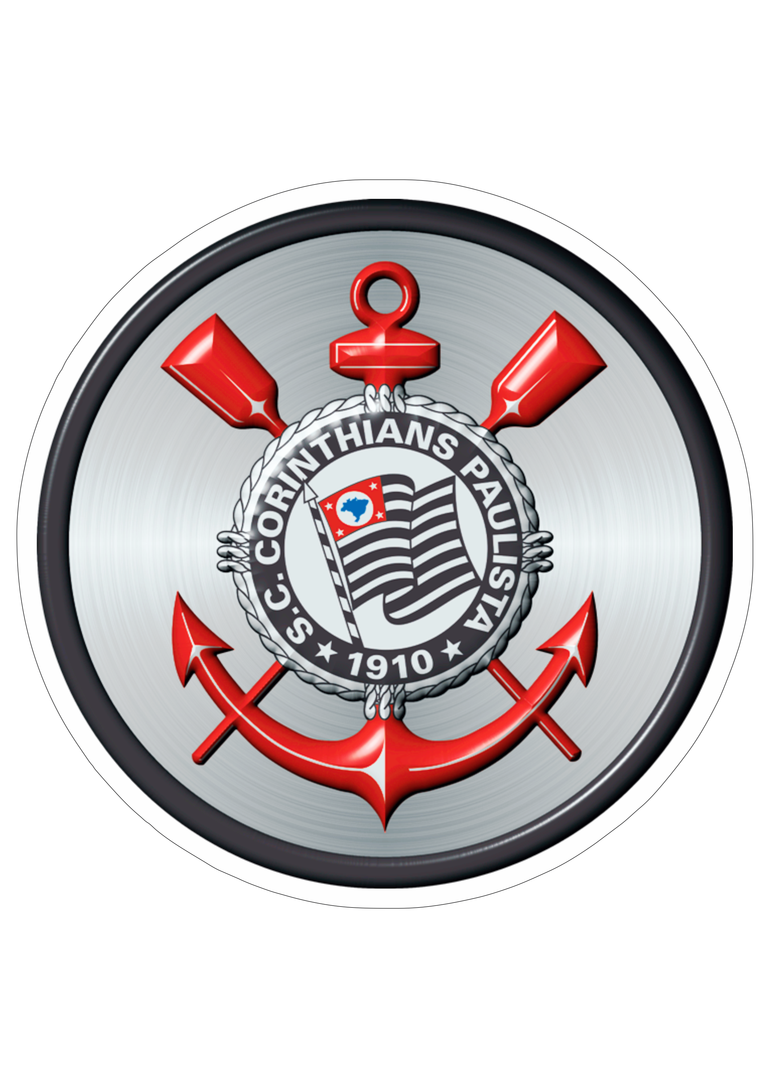 Corinthians símbolo brasão vetor torcida campeonato brasileiro ilustração futebol série A paulista png