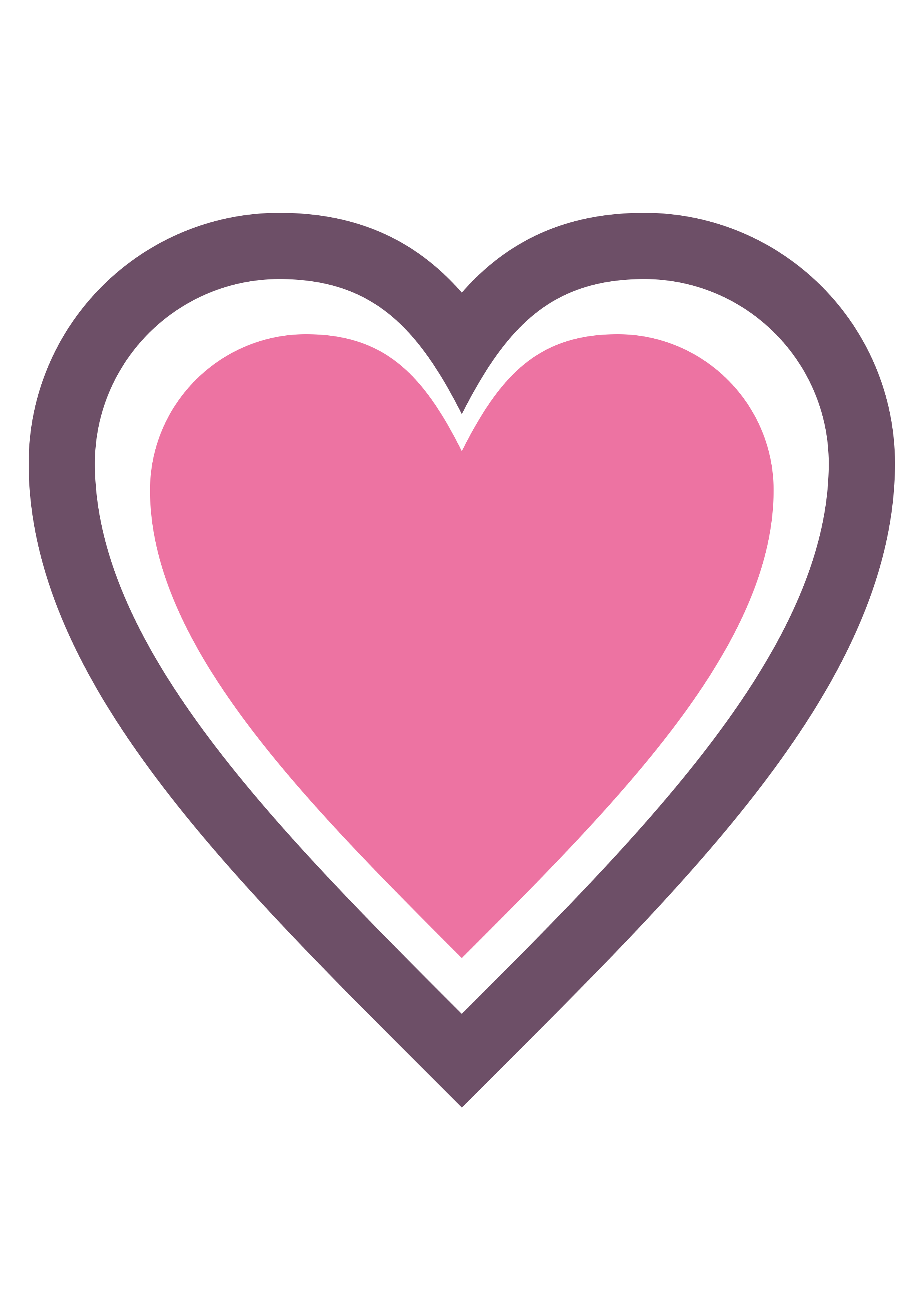 Coração rosa com lilás imagem fundo transparente ilustração png