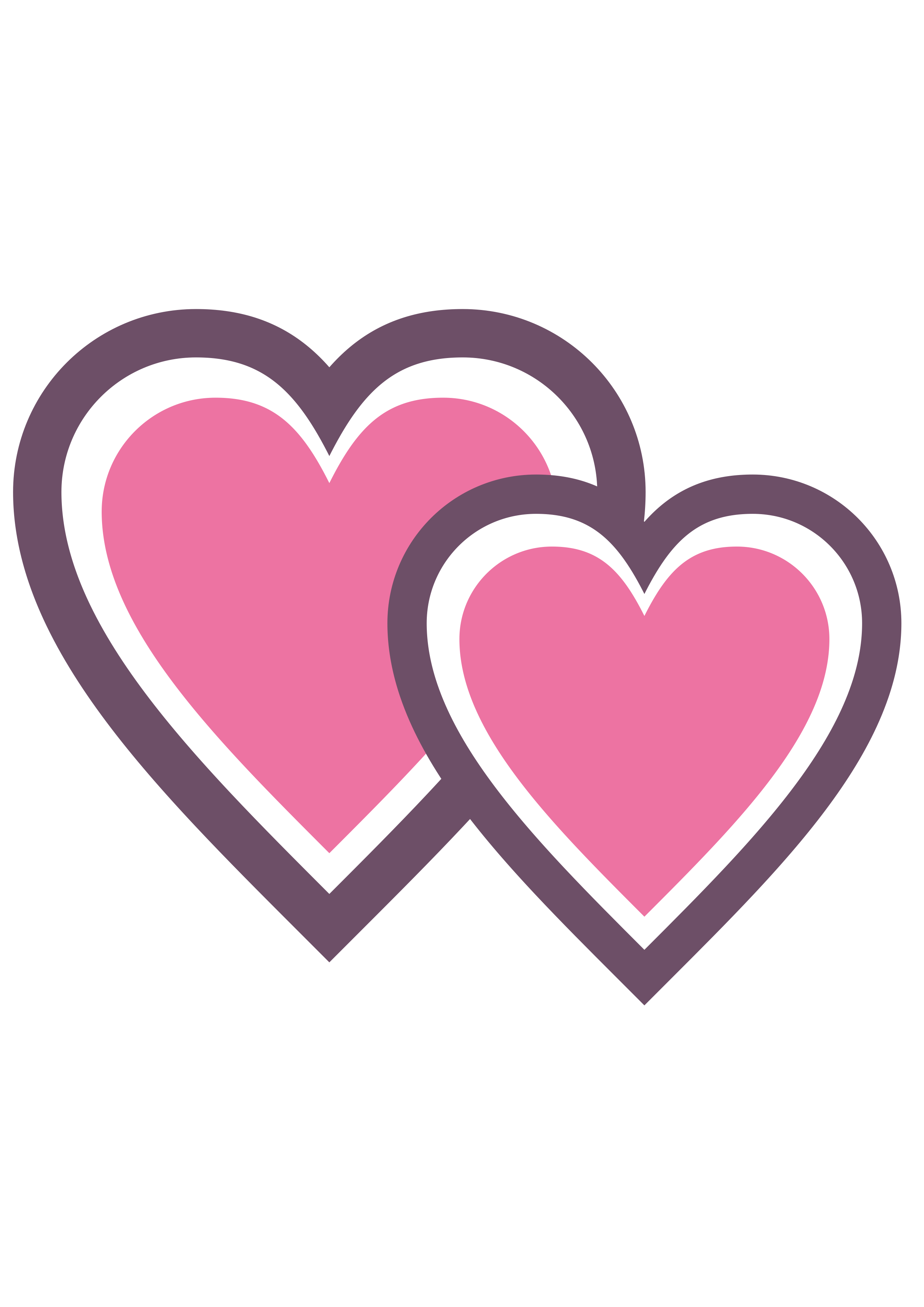 corações rosa com lilás imagem fundo transparente ilustração ícone design png