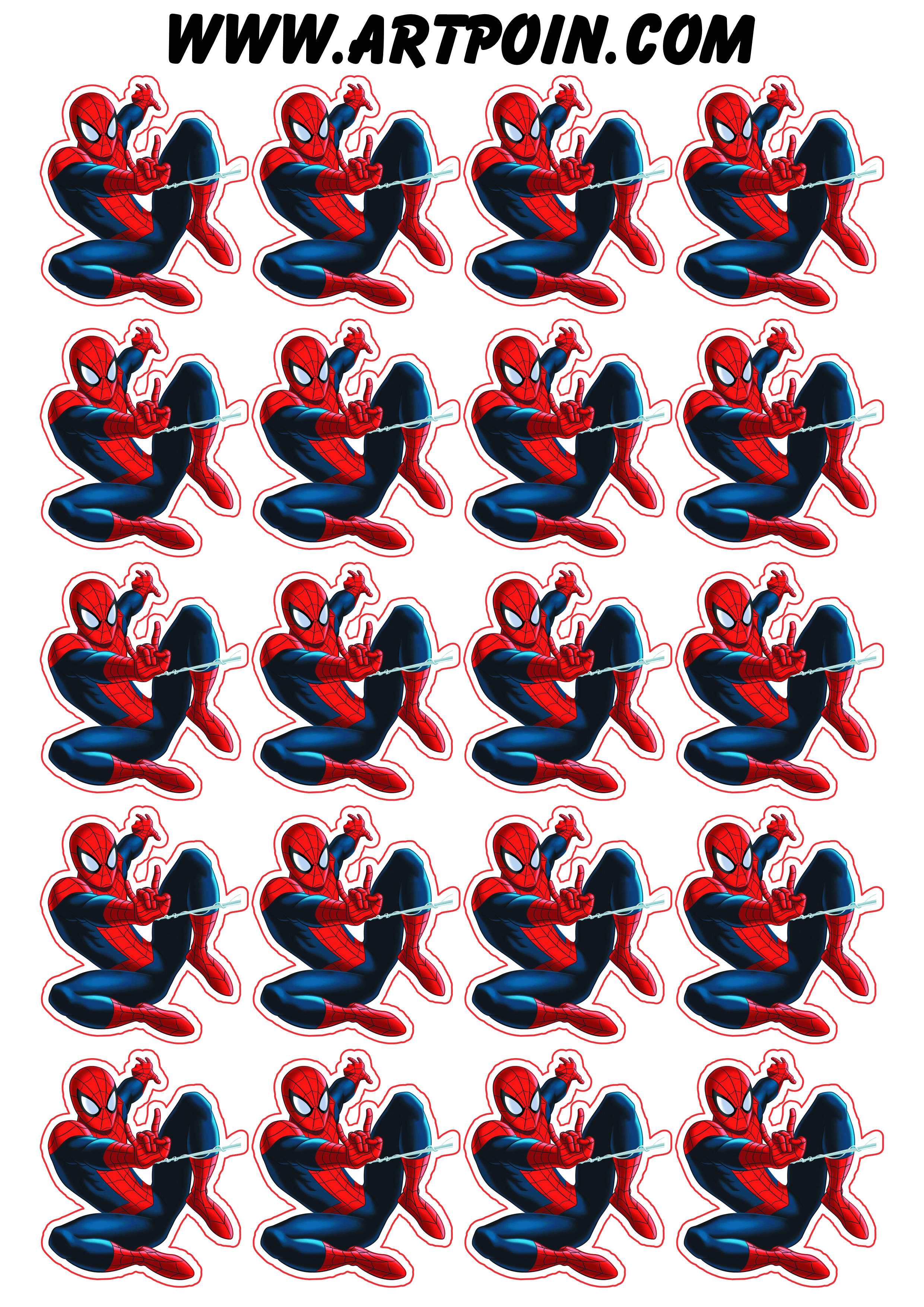 Homem aranha ultimate spider-man adesivo tag sticker decoração de festa artigos de papelaria png