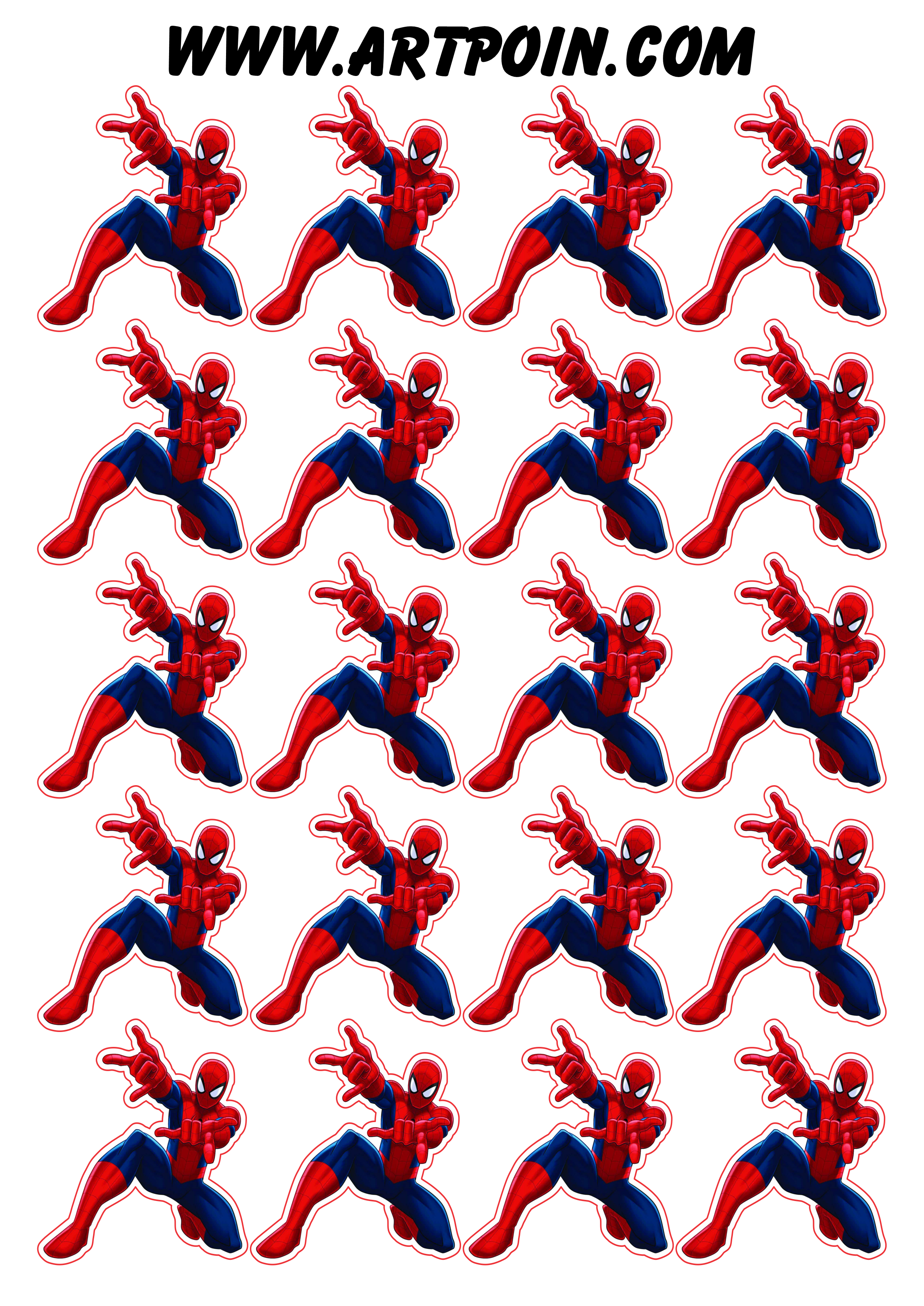 Homem aranha ultimate spider-man adesivo tag sticker decoração de festa artigos de papelaria cupcake png