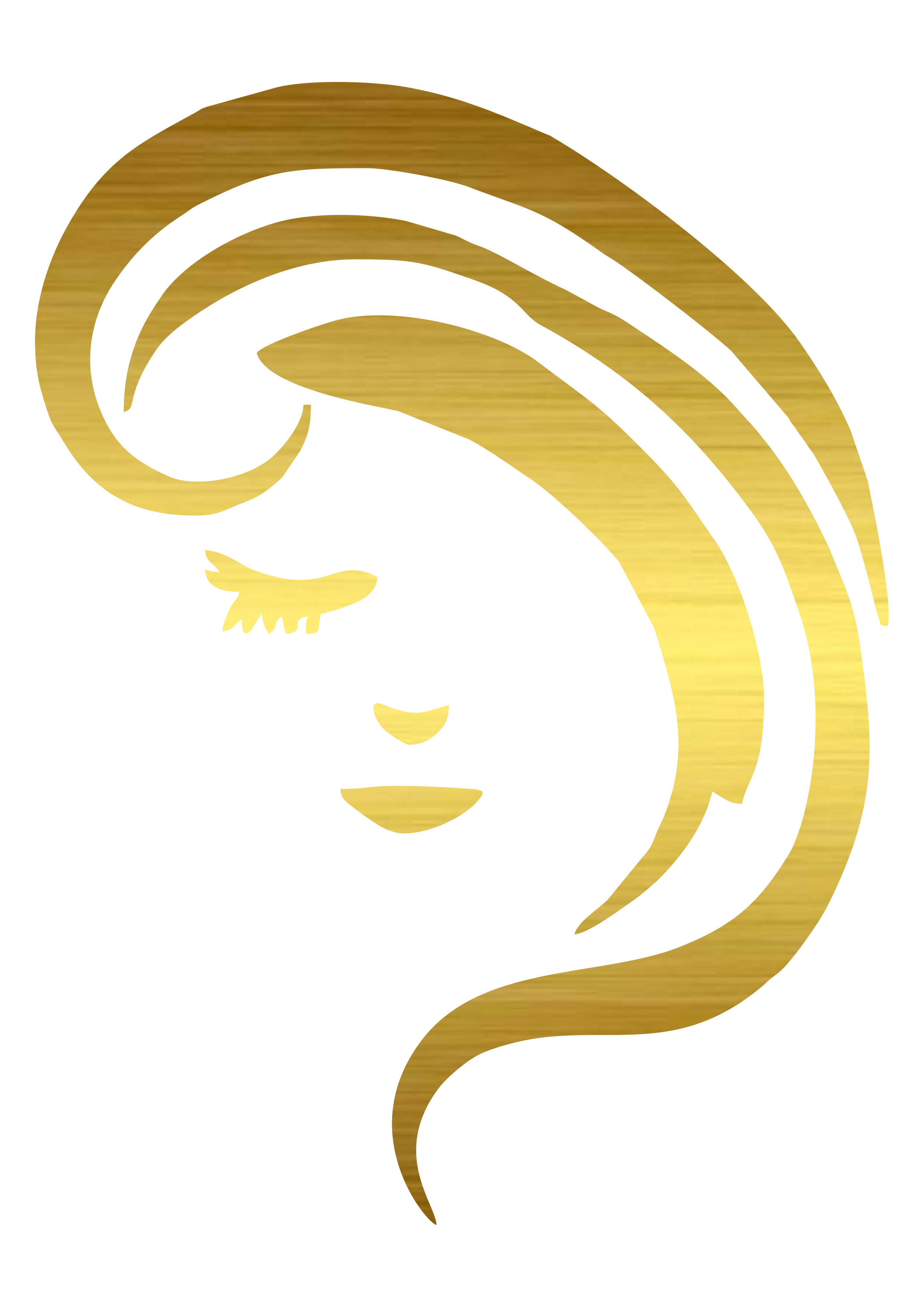 Salão de beleza cabelereira logomarca dourada grátis hair artes gráficas png