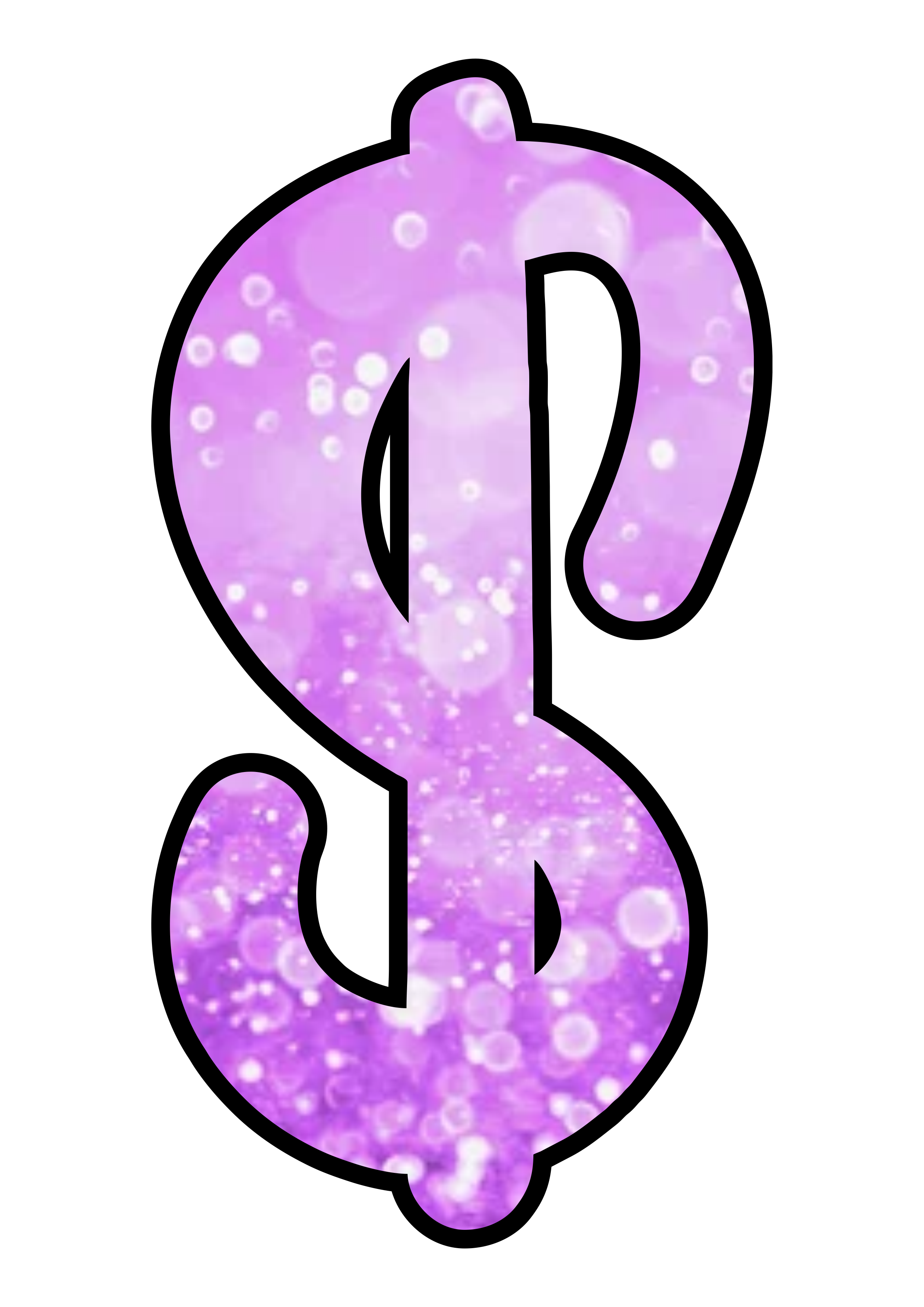 Cifrão lilás brilhante roxo logomarca dinheiro renda extra artes gráficas fundo transparente png