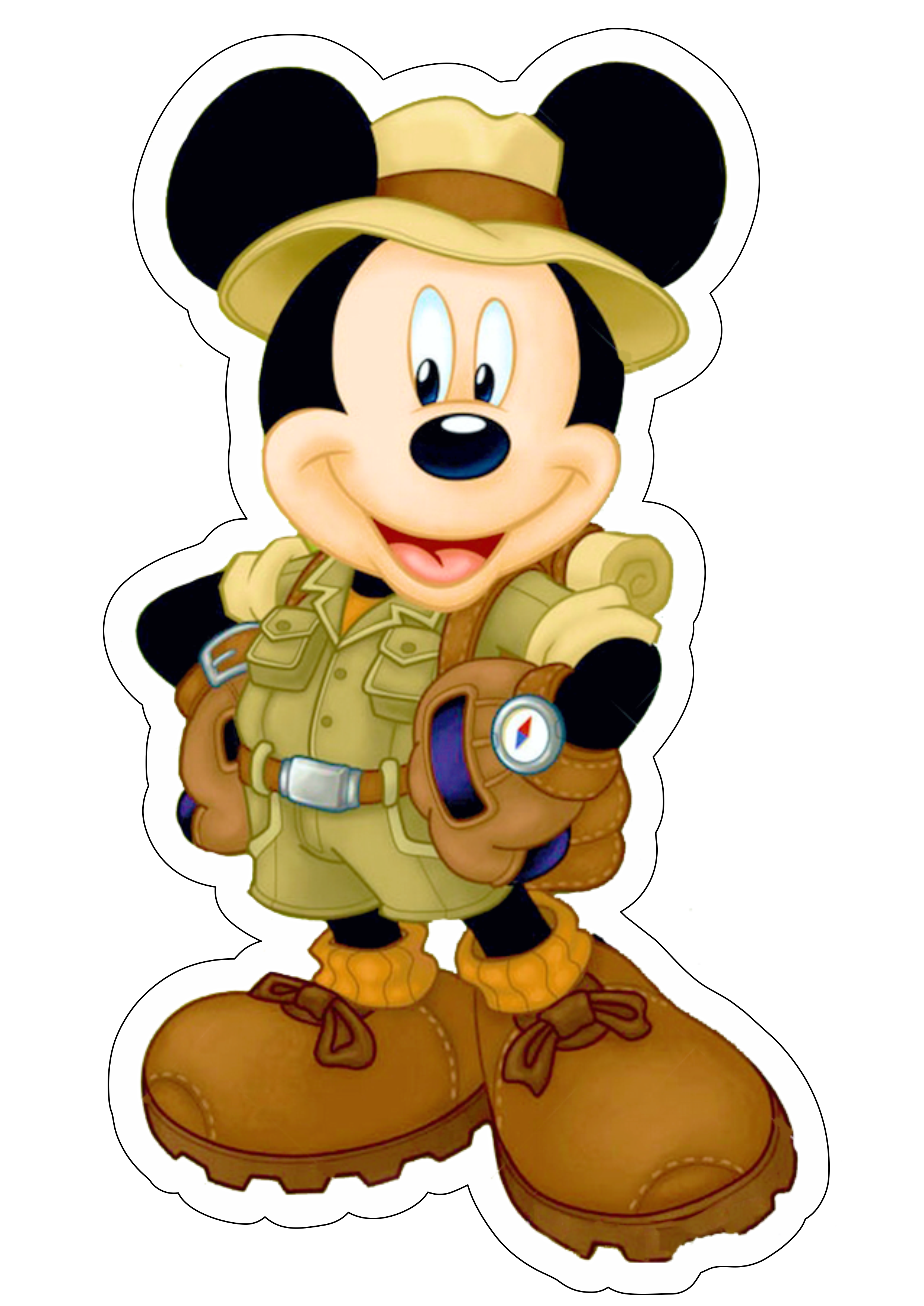 Disney Plus Mickey Mouse personagem fictício desenho animado infantil roupa de aventureiro Safari png