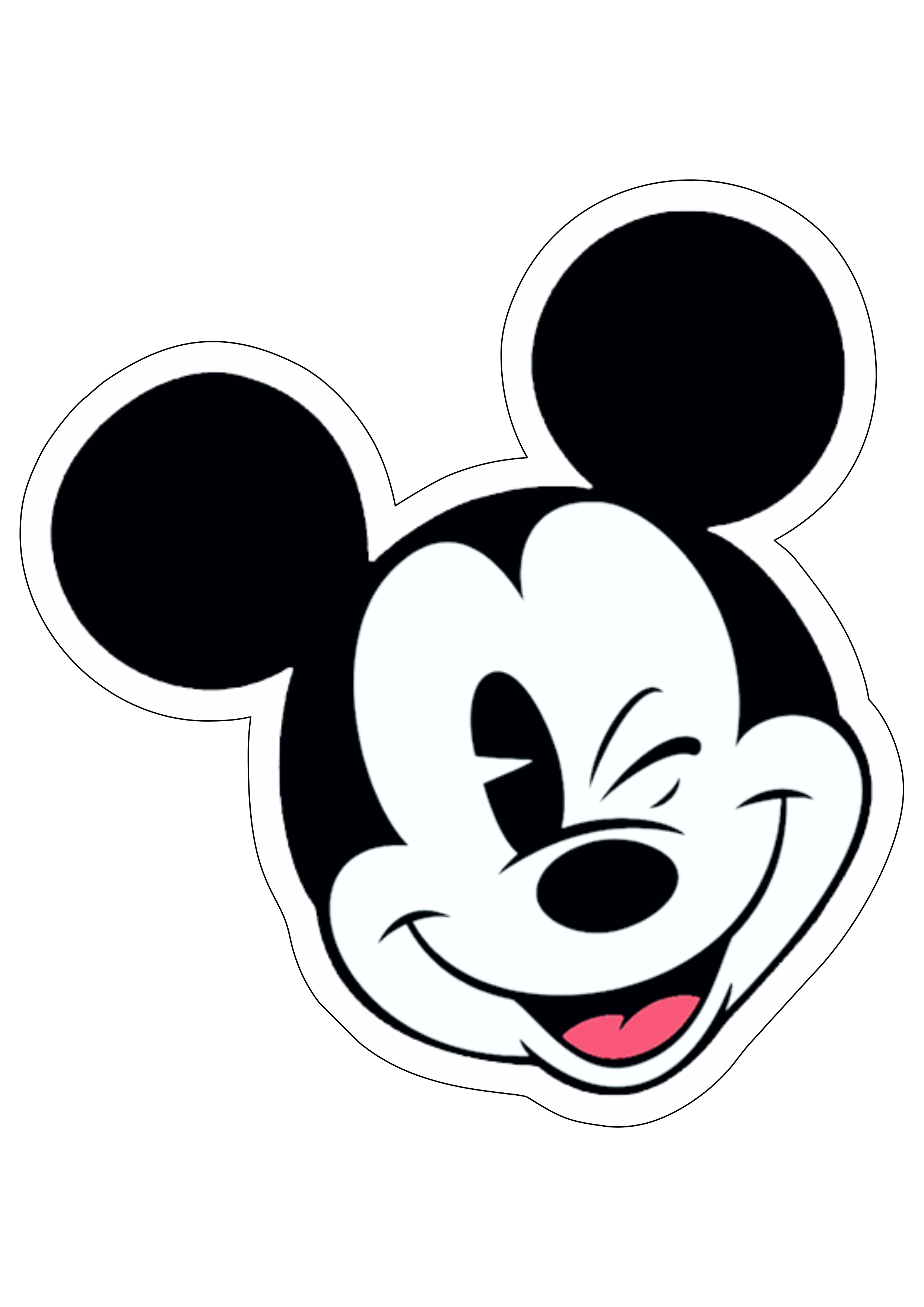 Disney Plus Mickey Mouse cabeça personagem fictício desenho animado infantil decoração de festa imagem sem fundo png