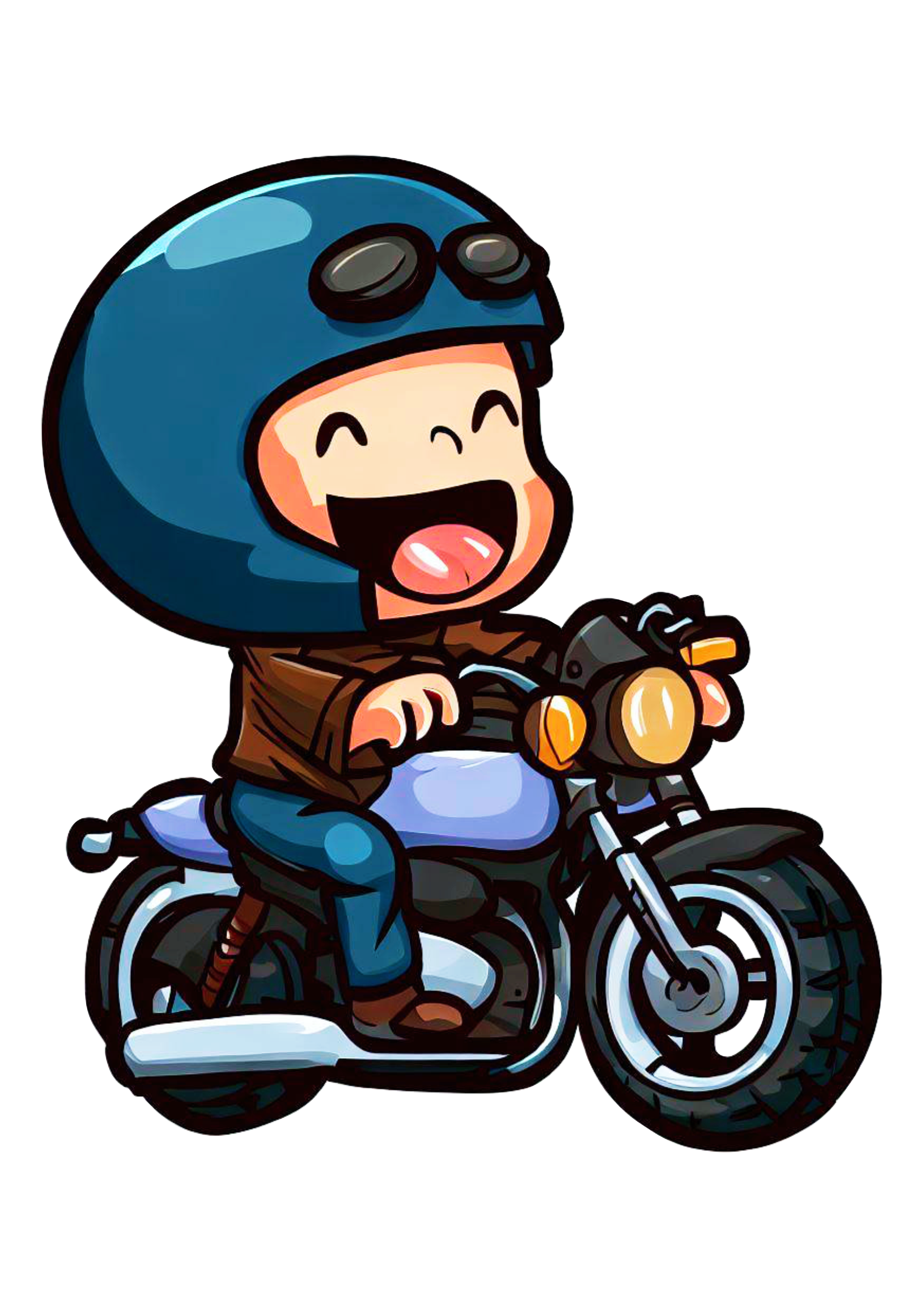 Ilustração da motocicleta, desenhos animados da motocicleta