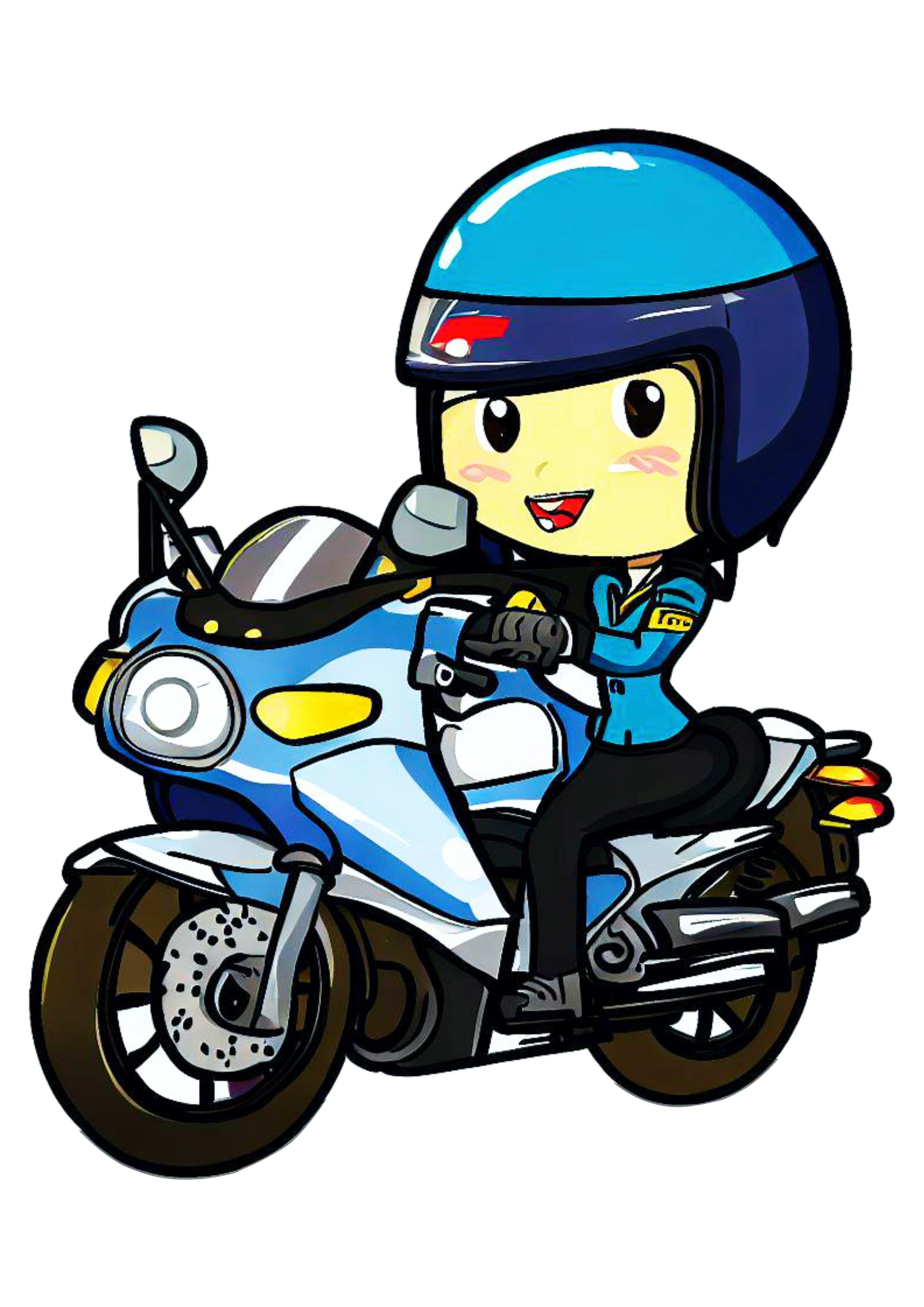 Desenho de Emoji de motocicleta para colorir