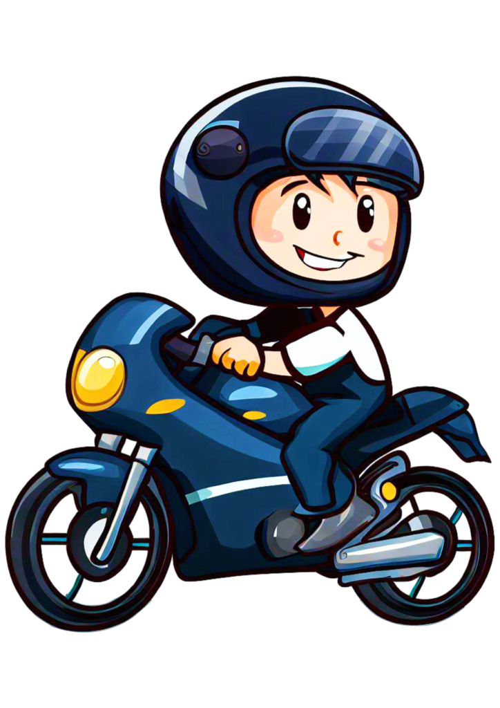 Motoboy tirando onda de moto vermelha motocicleta desenho colorido alta  velocidade mecânico de motos oficina ilustração png