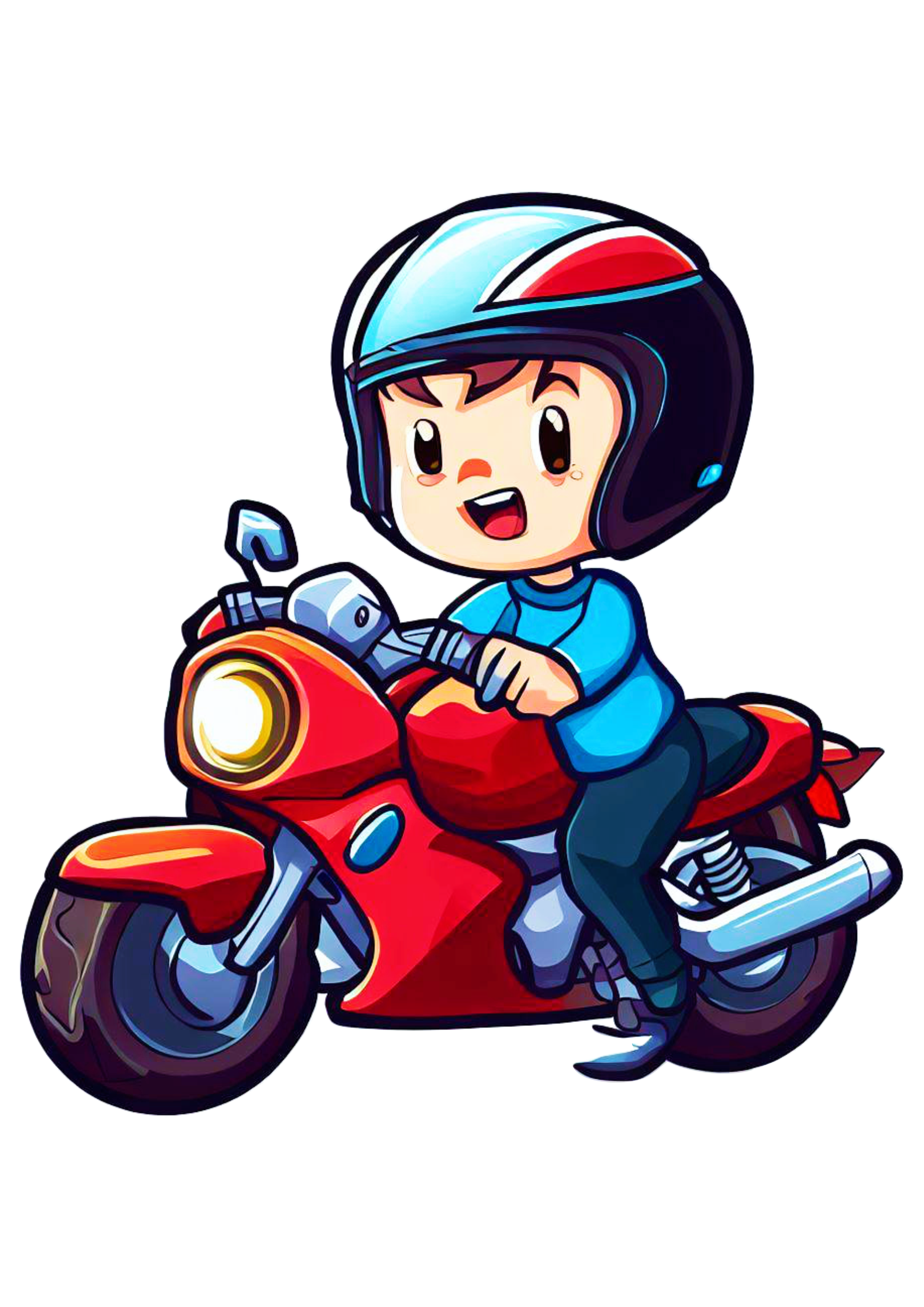 Motoboy tirando onda de moto vermelha motocicleta desenho colorido alta  velocidade mecânico de motos oficina ilustração png