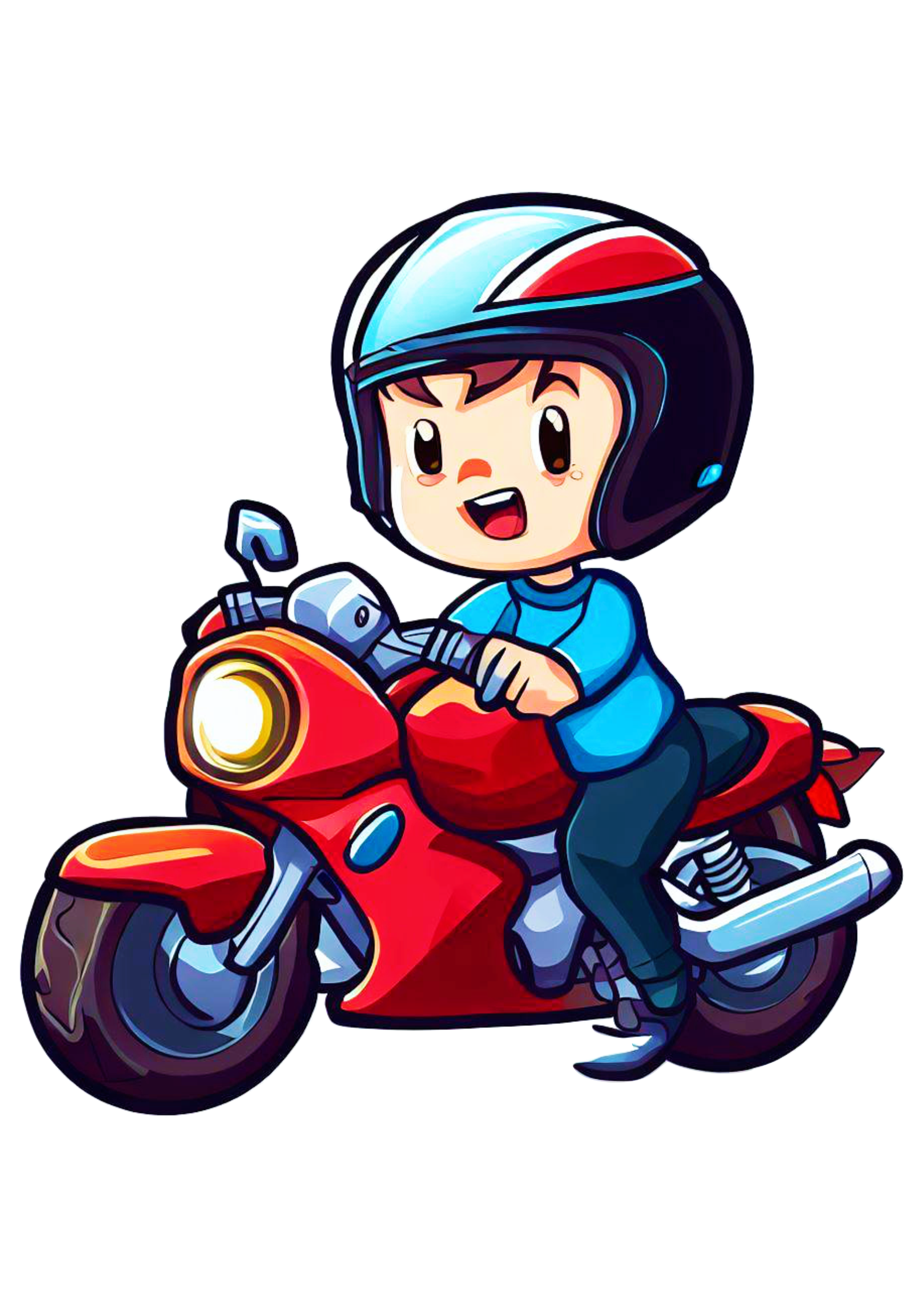 Motoqueiro desenho animado artes gráficas ilustração motoboy png