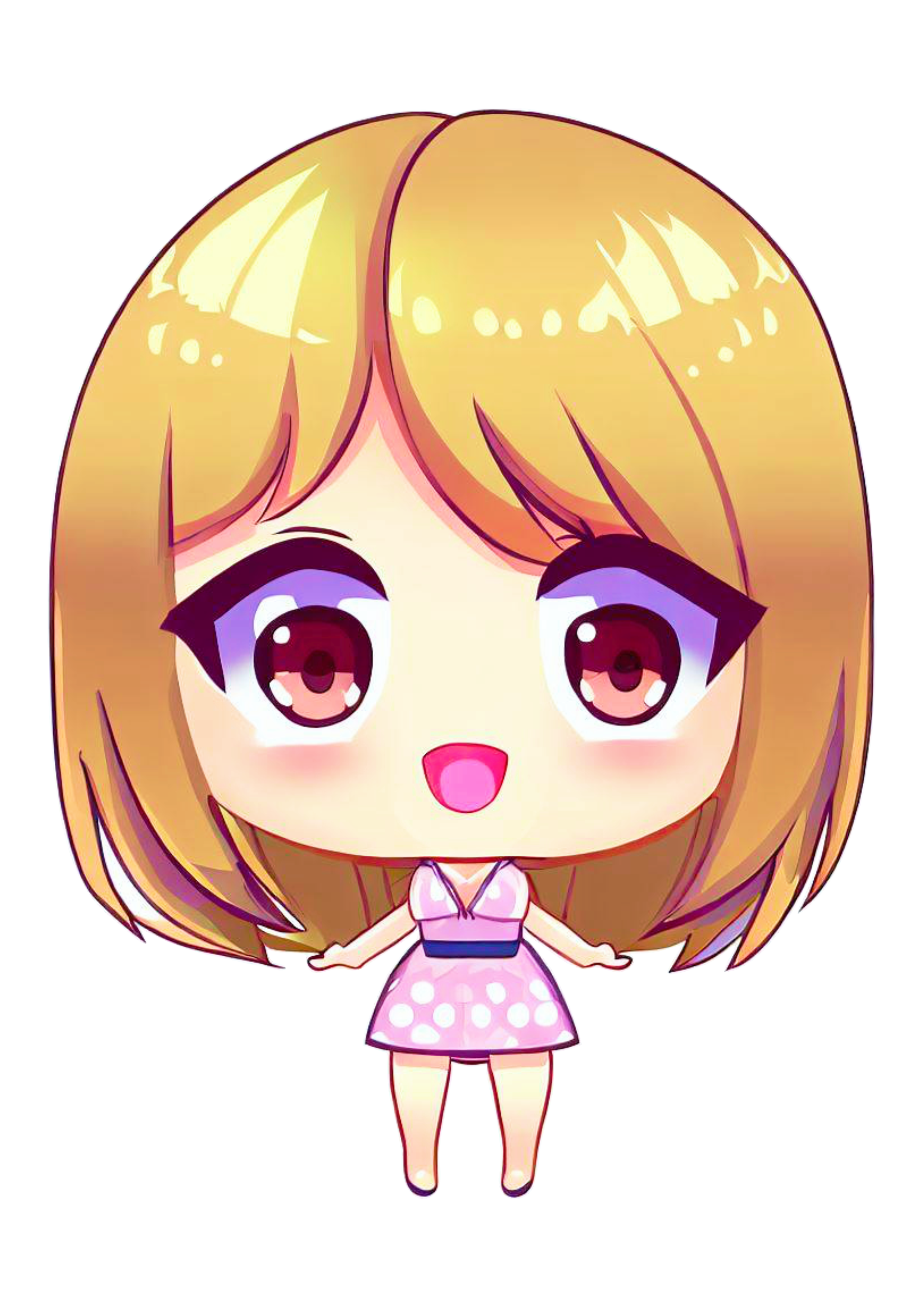 Bonequinha engraçada cabeçuda  menina brinquedo toy pocket cute chibi png