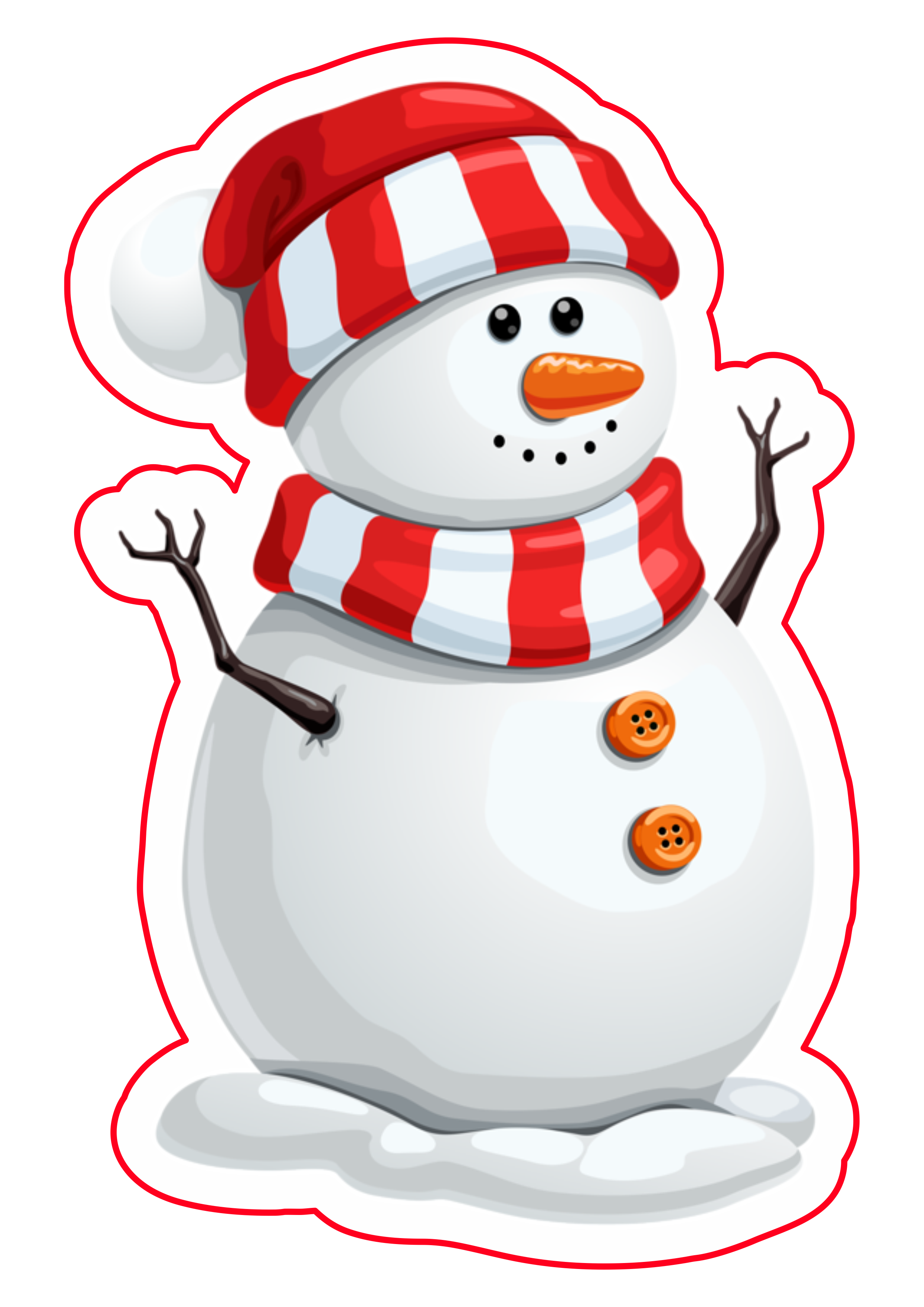 Natal imagens decorativas boneco de neve com cachecol png