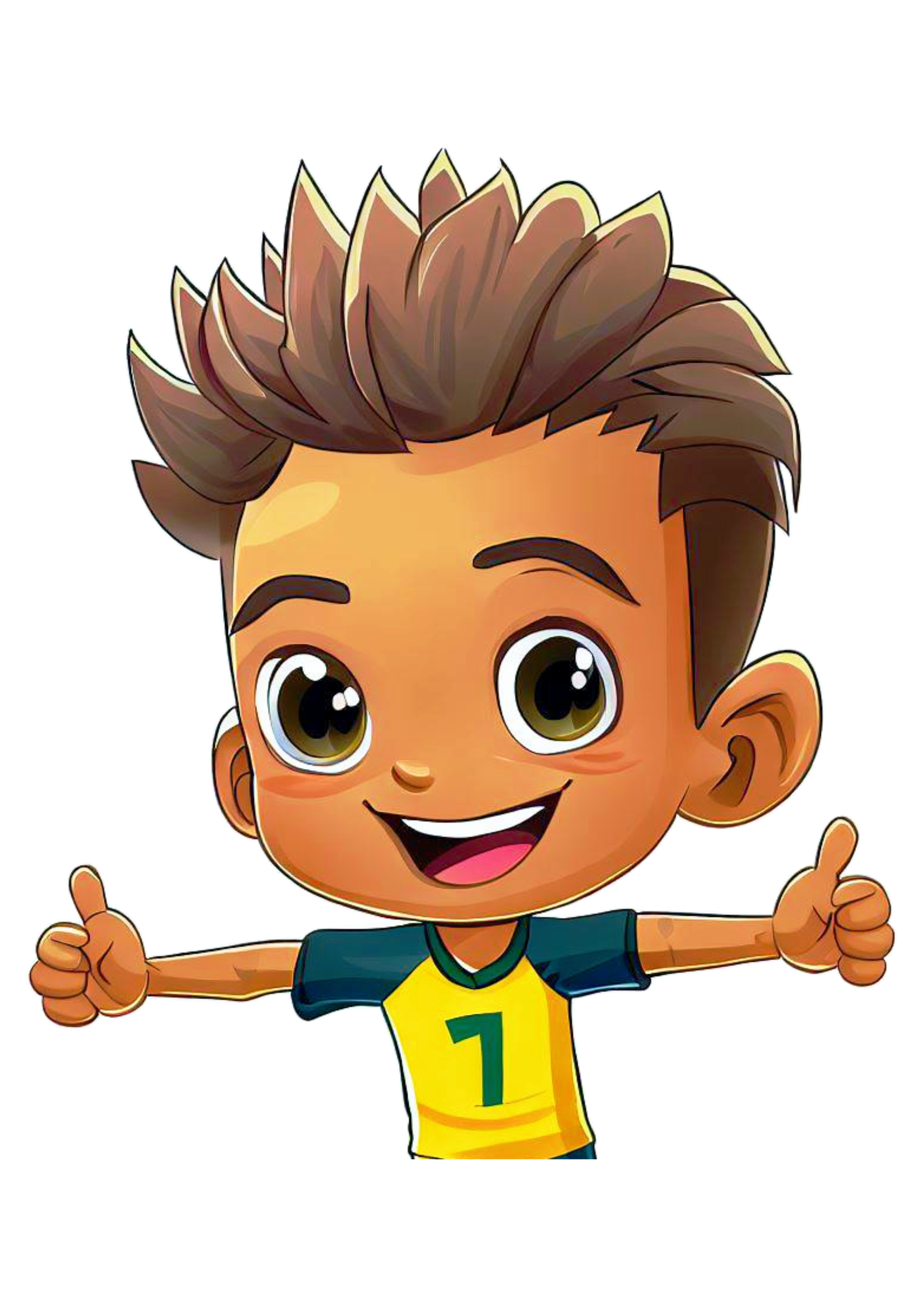 Jogador de futebol desenho animado caricatura Neymar esporte ilustração imagem sem fundo artes gráficas png
