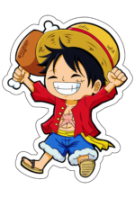 One piece Luffy desenho cute chibi anime japonês ilustração