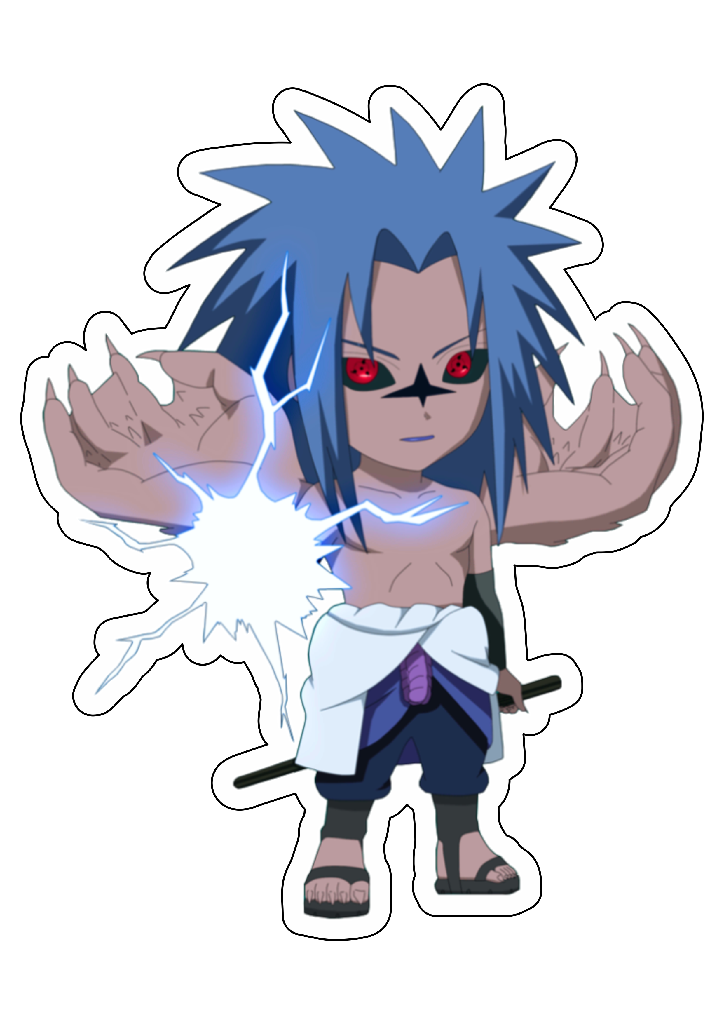 Naruto Shippuden cute chibi Sasuke marca da maldição Orochimaru Sharingam ninja vila oculta da folha desenho infantil anime design png