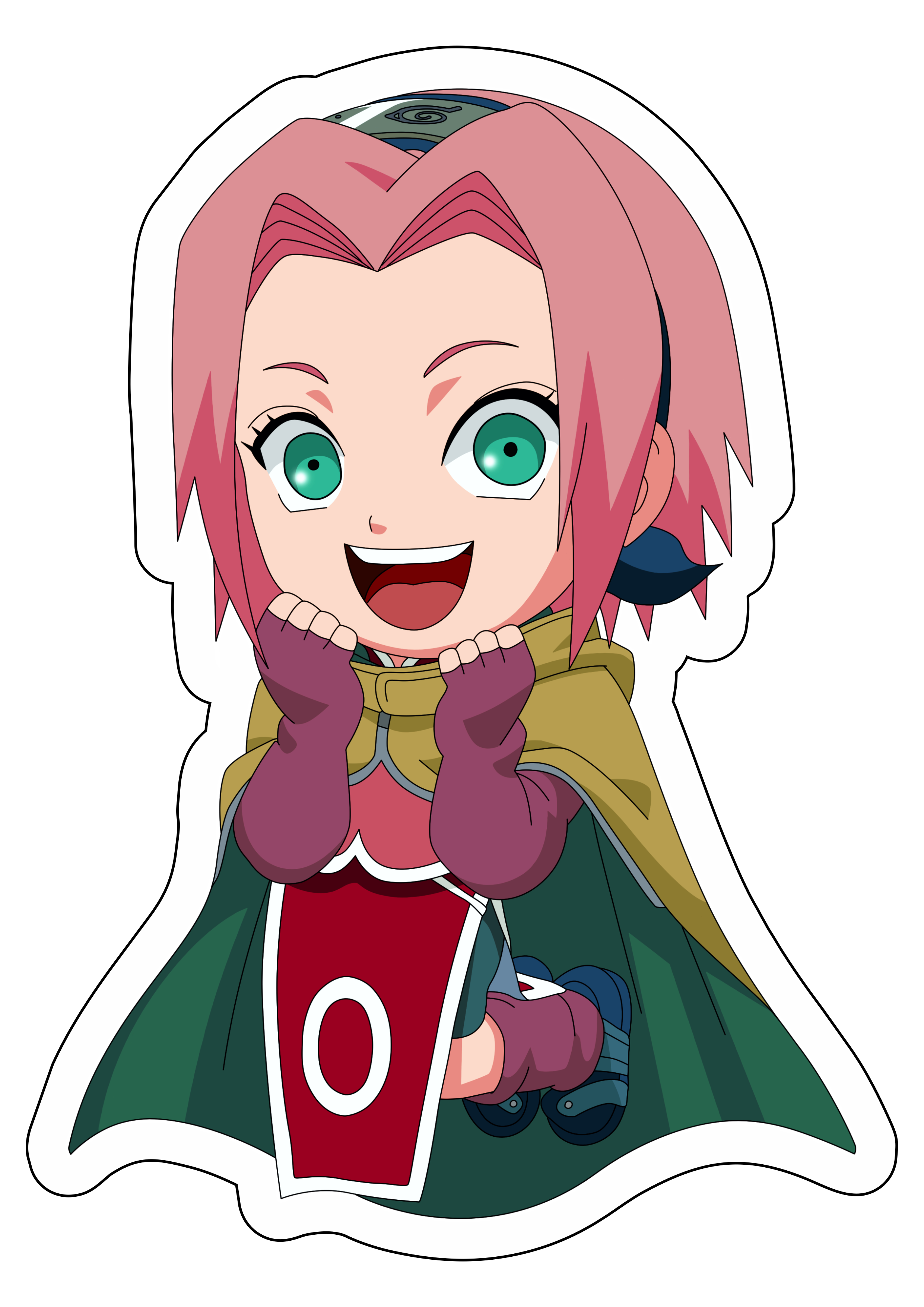 Naruto Shippuden Sakura chibi toy cute ilustração artes gráficas desenho  fofinho png