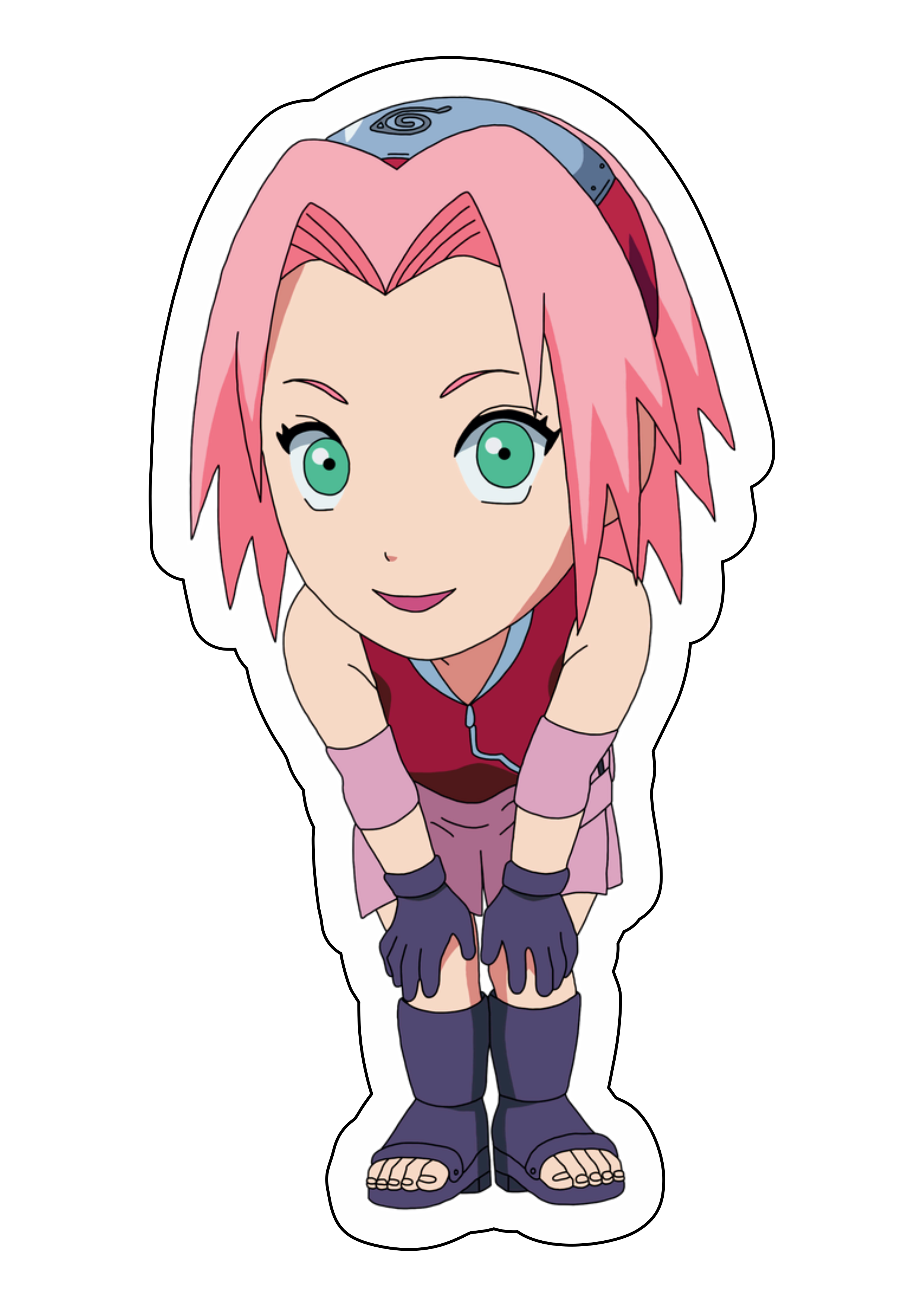 Naruto clássico Sakura chibi toy cute ilustração artes gráficas desenho  fofinho png