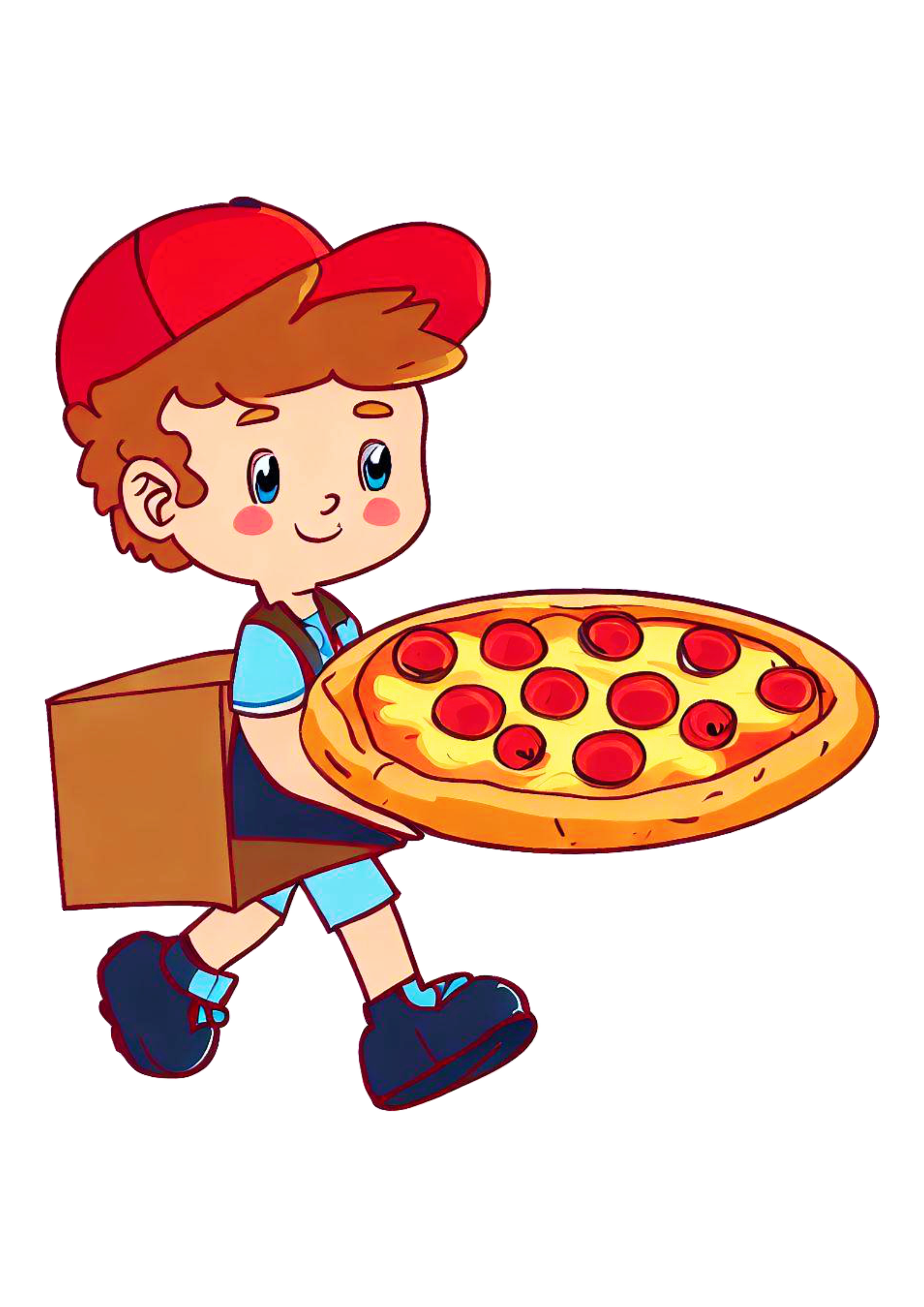 Entregador de pizza desenho imagens para pizzaria design artes gráficas delivery png