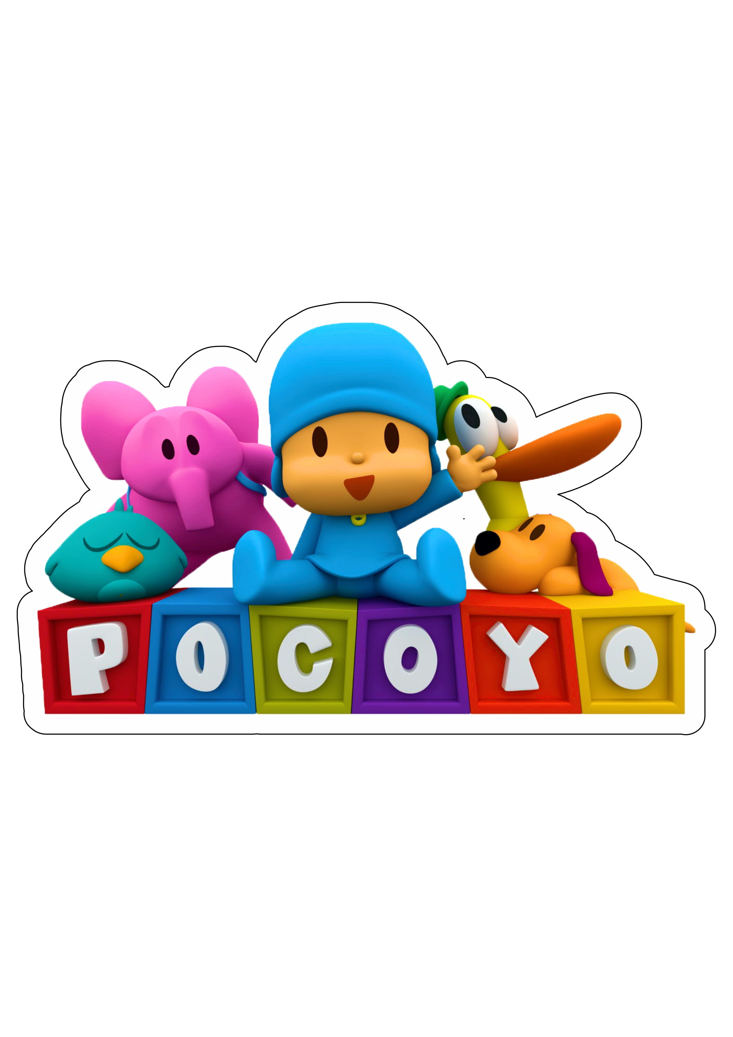 Pocoyo animação divertida personagens pato e sonequita  desenho  infantil assistir online kids animação png