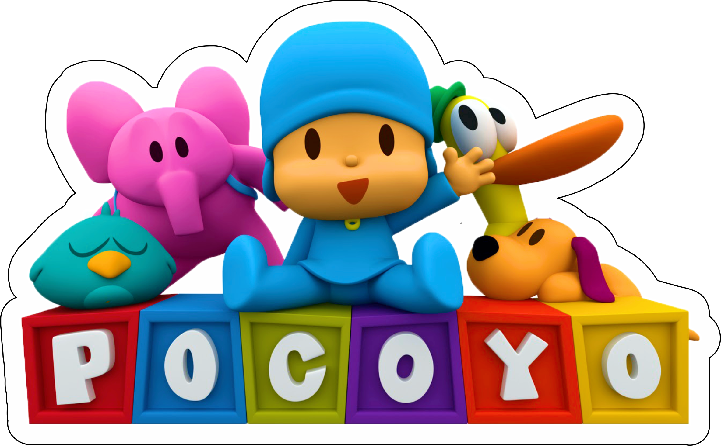 Pocoyo animação divertida desenho infantil bonequinho imagem sem fundo   assistir png