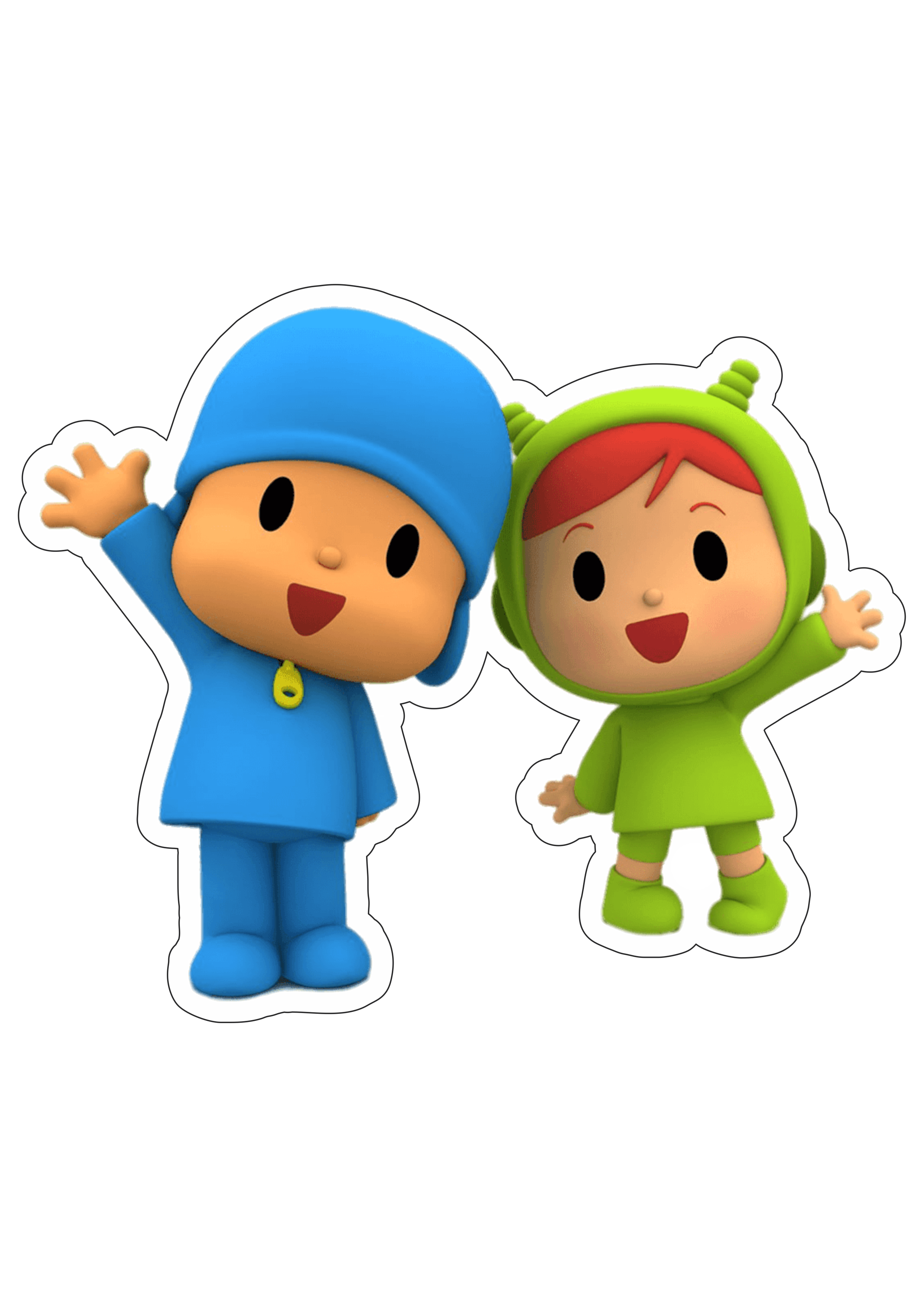 Pocoyo e Nina animação divertida personagens youtube desenho infantil assistir online kids animação imagem sem fundo png