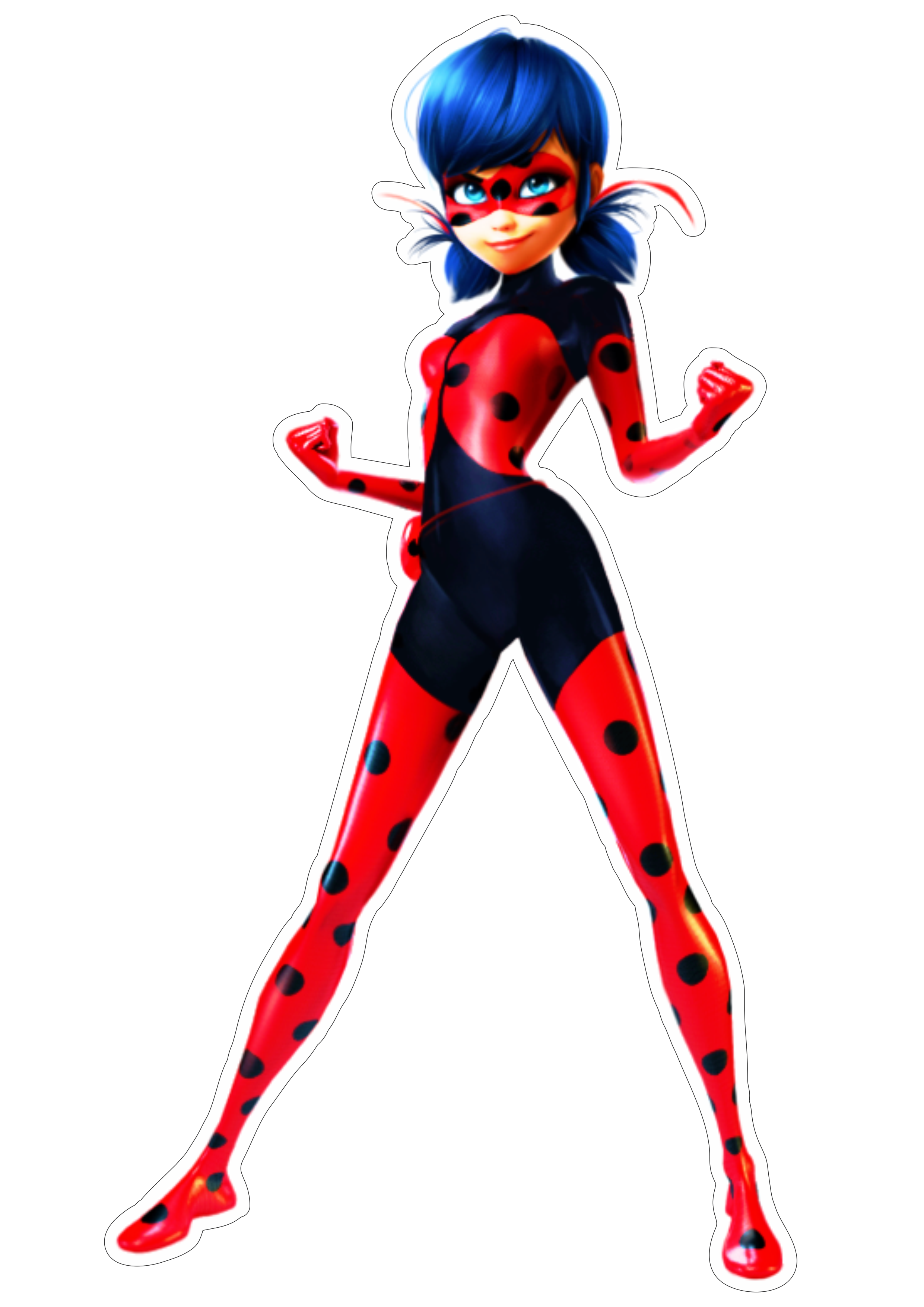 Desenho cat noir e ladybug