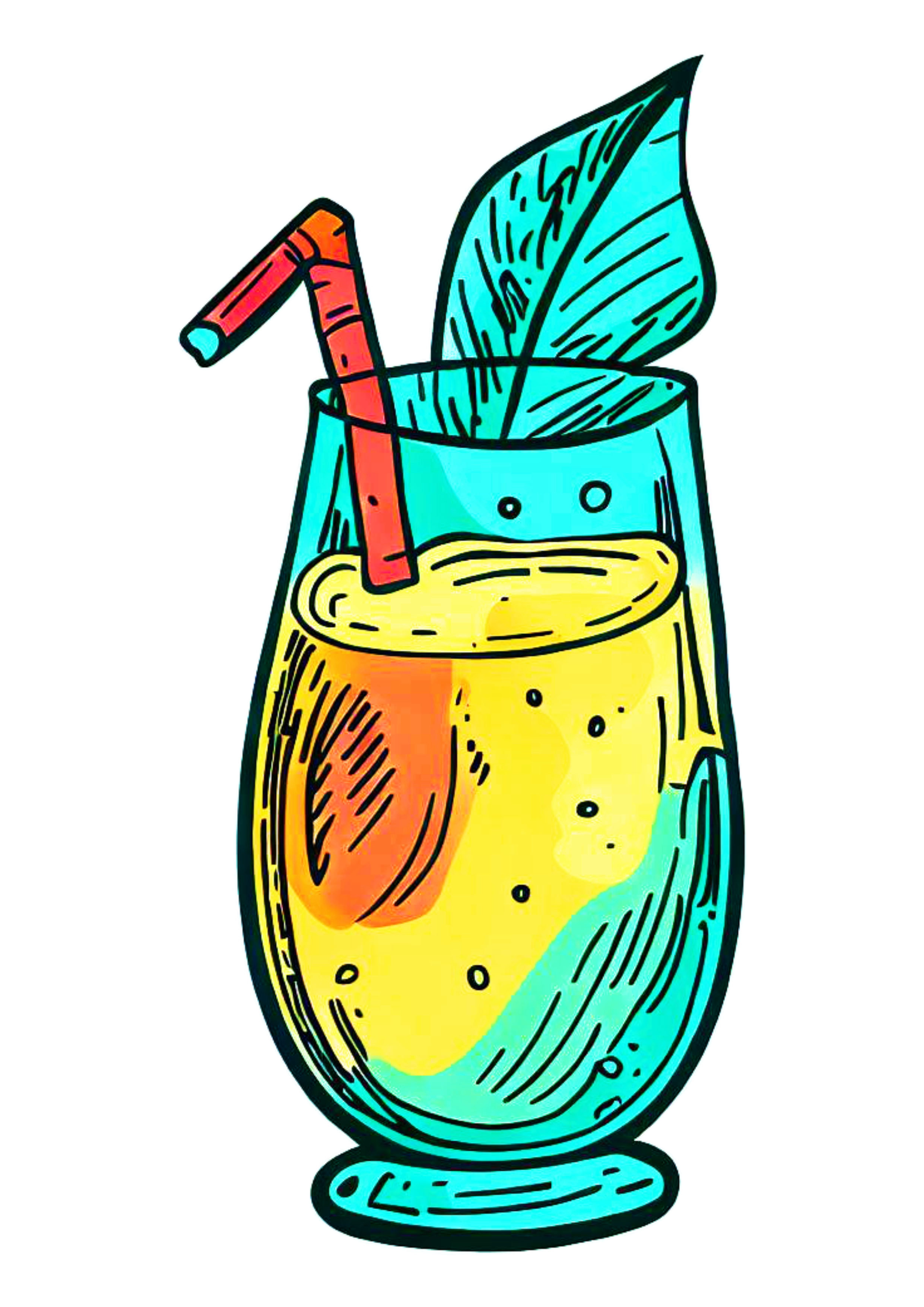 Tardezinha bebida tropical suco de frutas artes gráficas ilustração imagem fundo transparente drink png