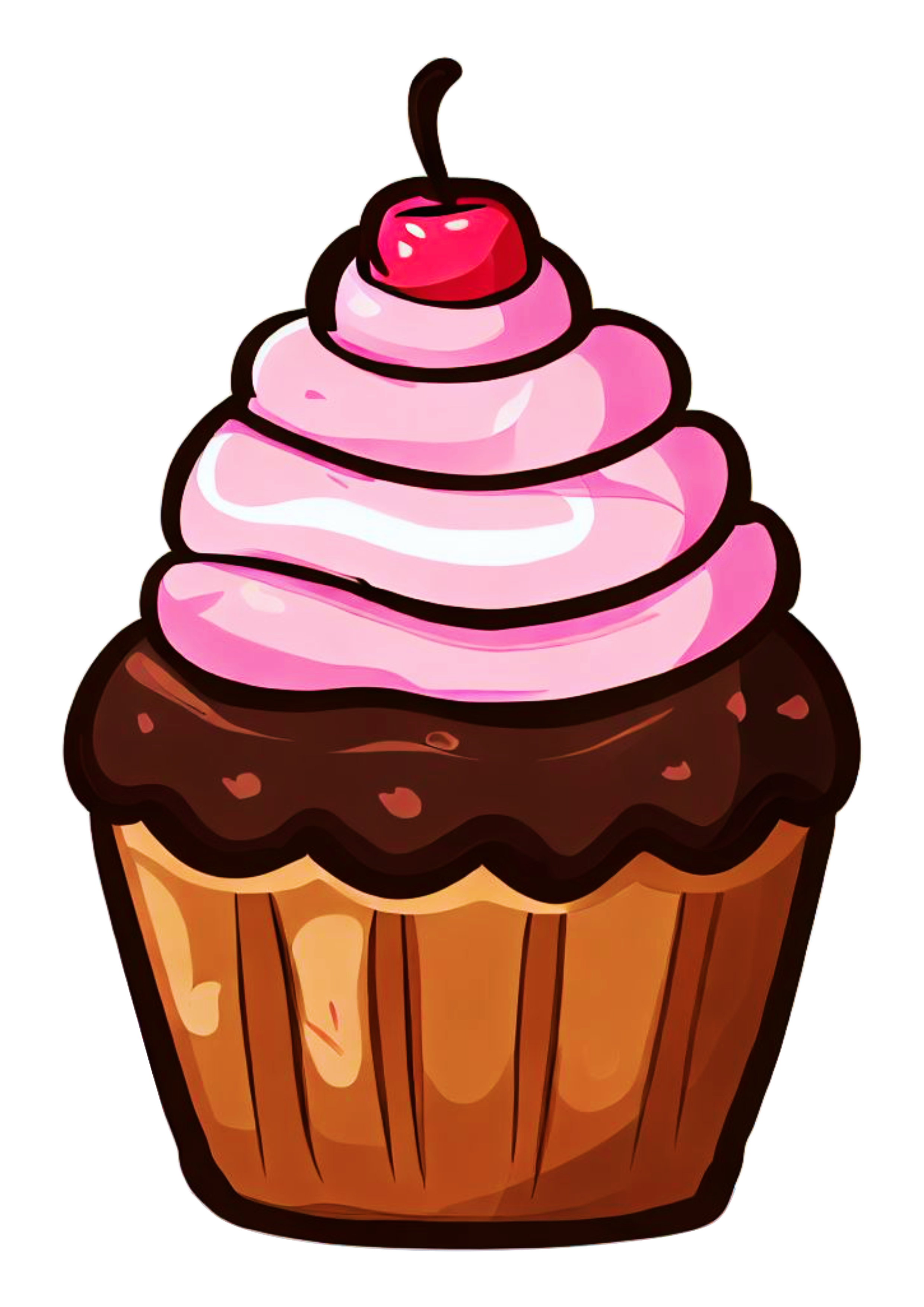 Desenho colorido bolinho de festa free design png