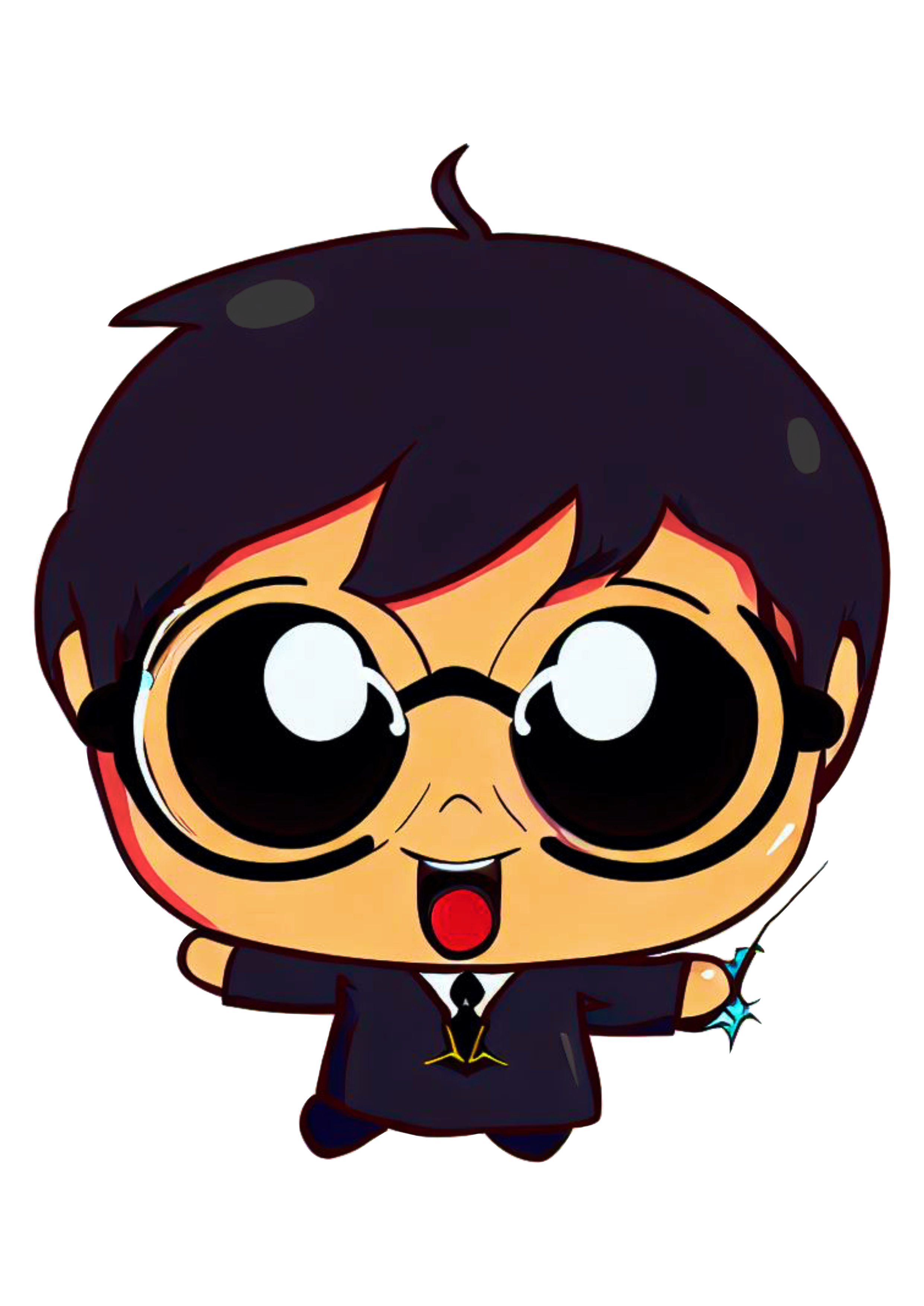 Harry Potter cute chibi fantasia imagem fundo transparente ilustração design fantasia baby fofinho grátis png