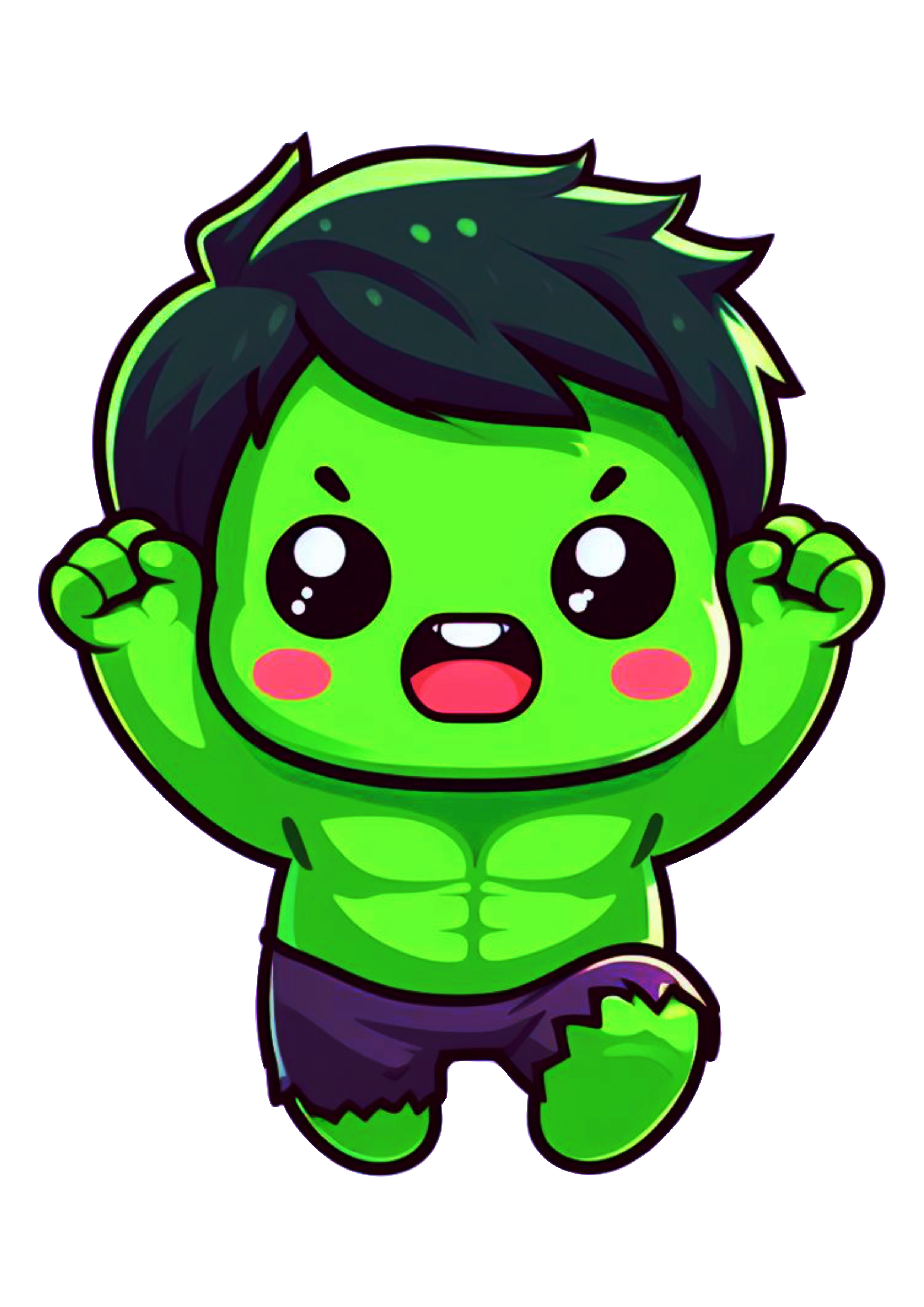 Hulk baby cute fofinho chibi desenho bonitinho super herói quadrinhos vingadores avengers bravo png