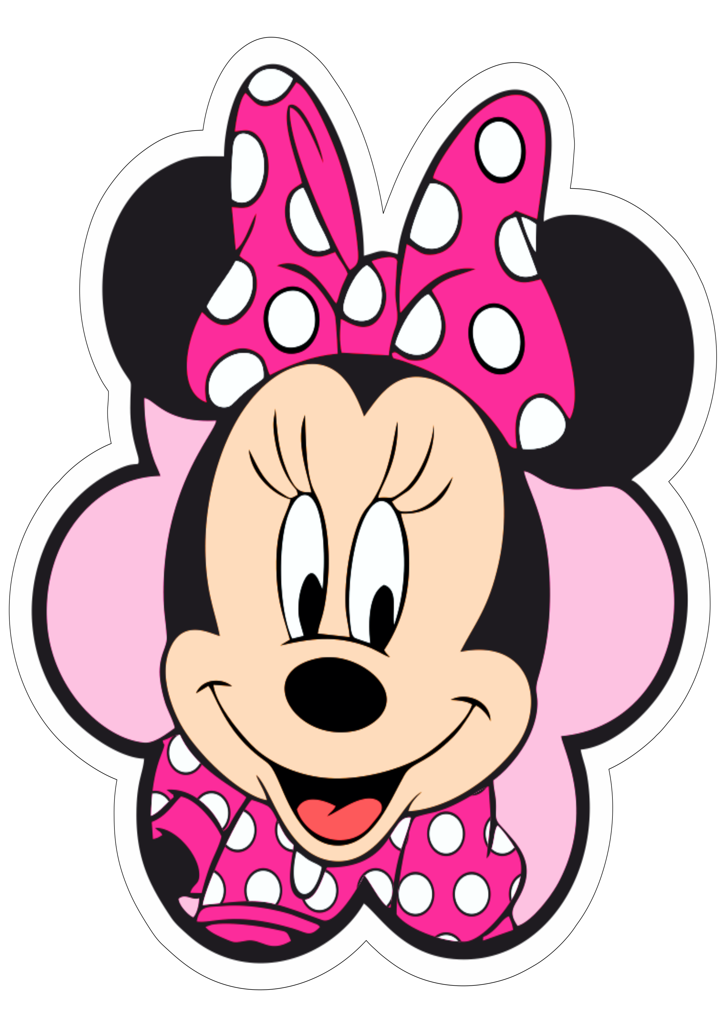 Disney Plus Minnie Mouse rosa cabeça personagem fictício desenho animado infantil png