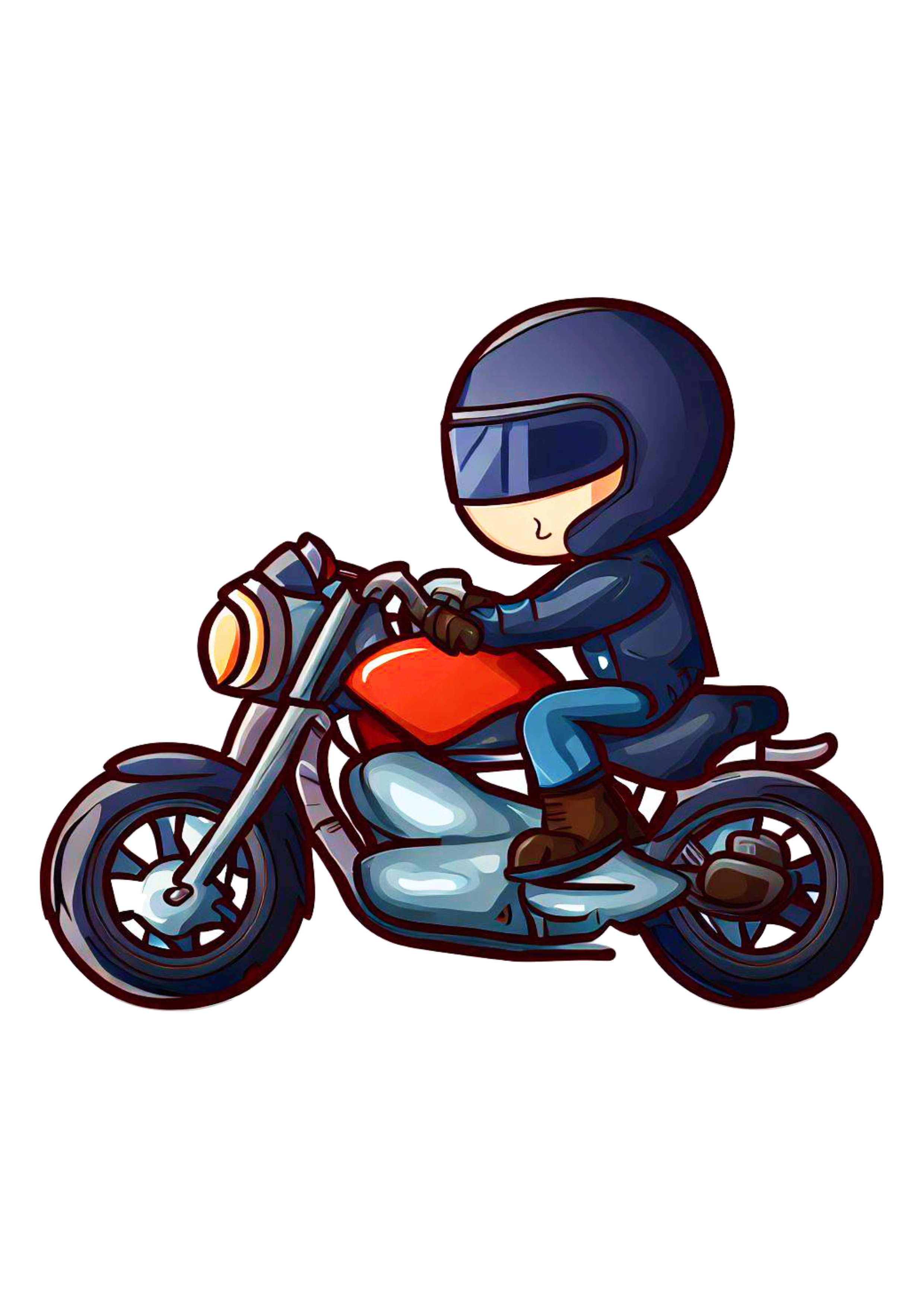 Motoboy estiloso tirando onda de moto motocicleta desenho colorido alta velocidade mecânico de motos oficina png