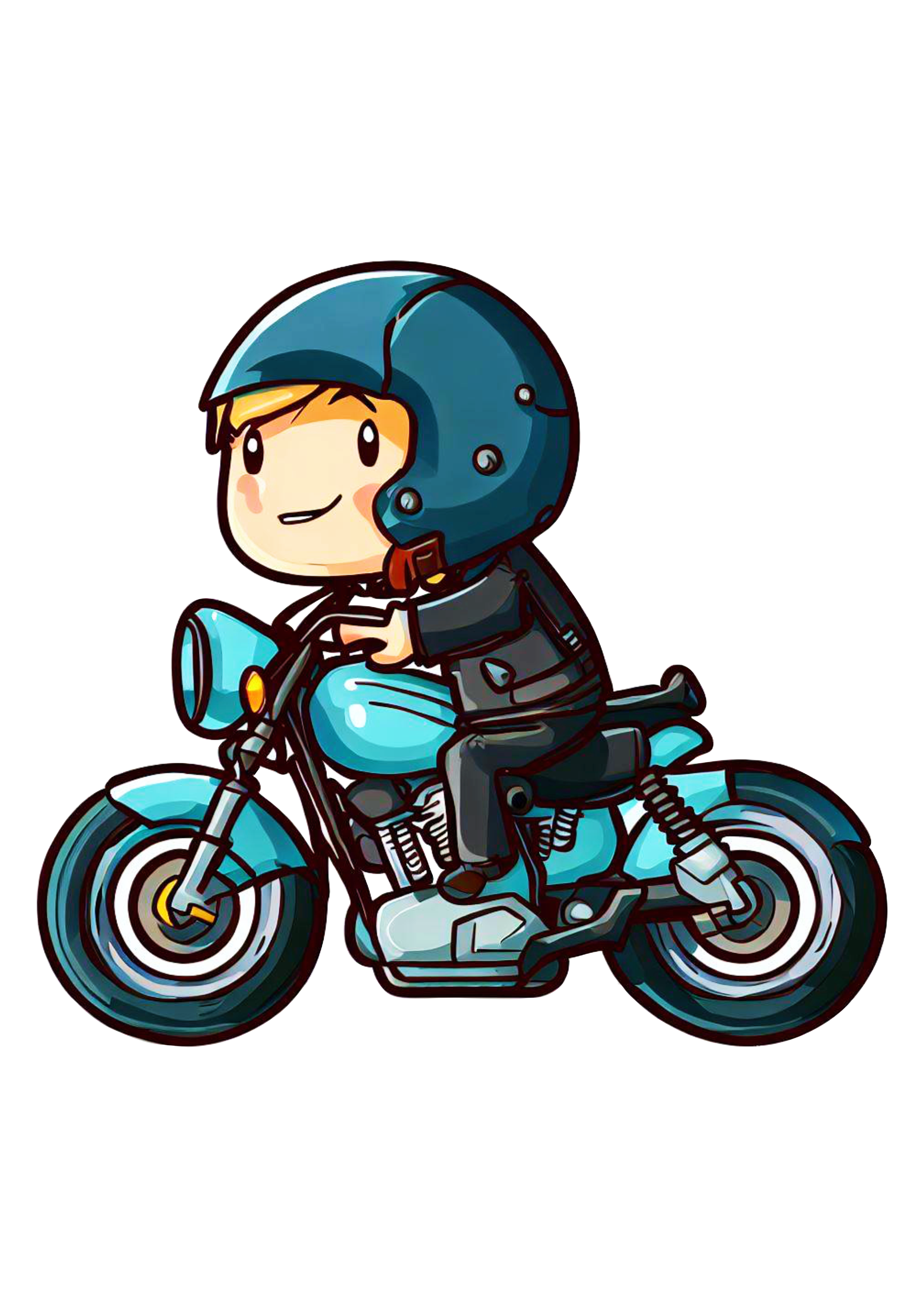 Motoboy capacete tirando onda de moto motocicleta desenho colorido alta velocidade mecânico de motos oficina design png