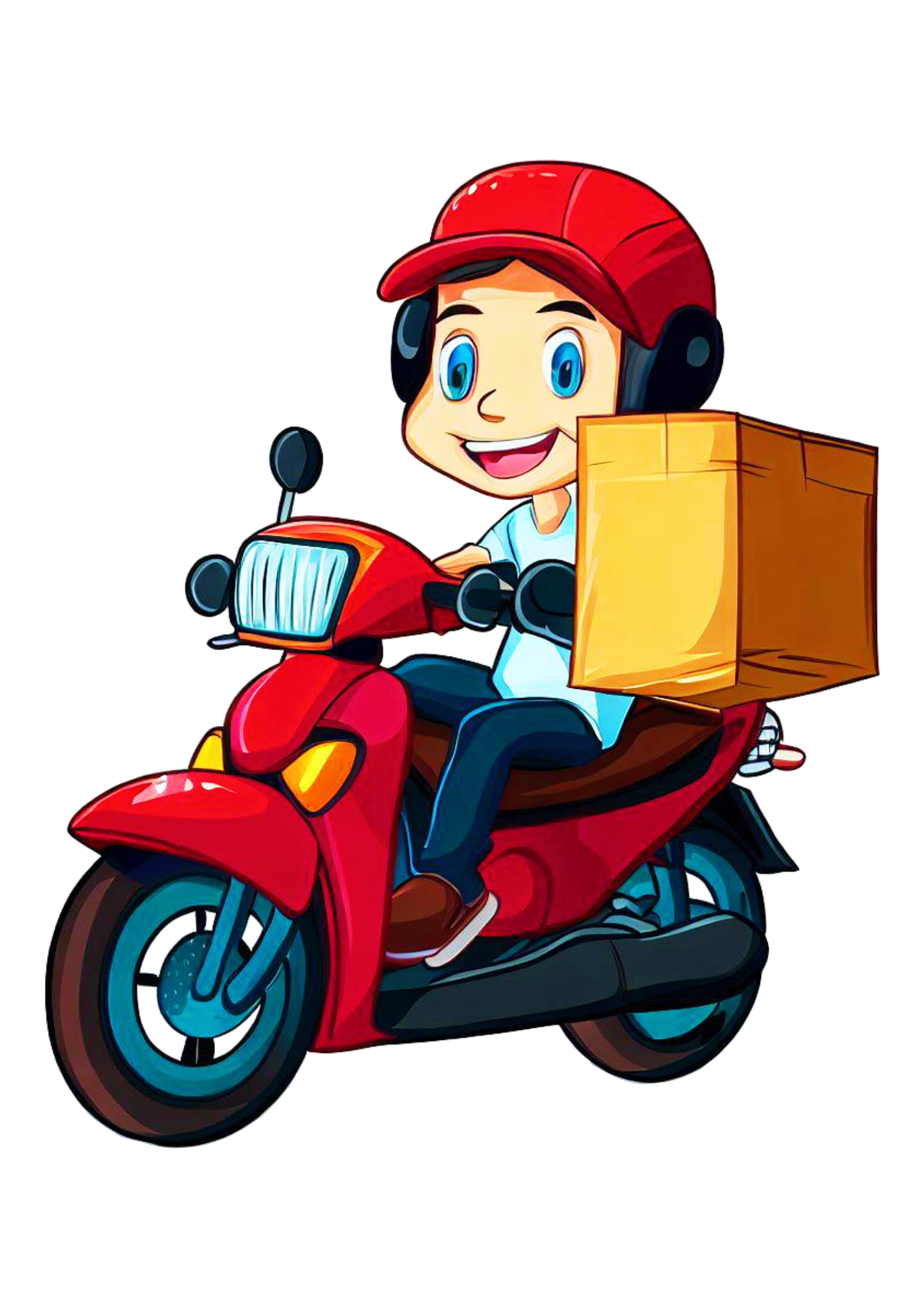 Motoqueiro entregador delivery desenho ilustração imagem sem fundo pack de imagens entrega rápida png