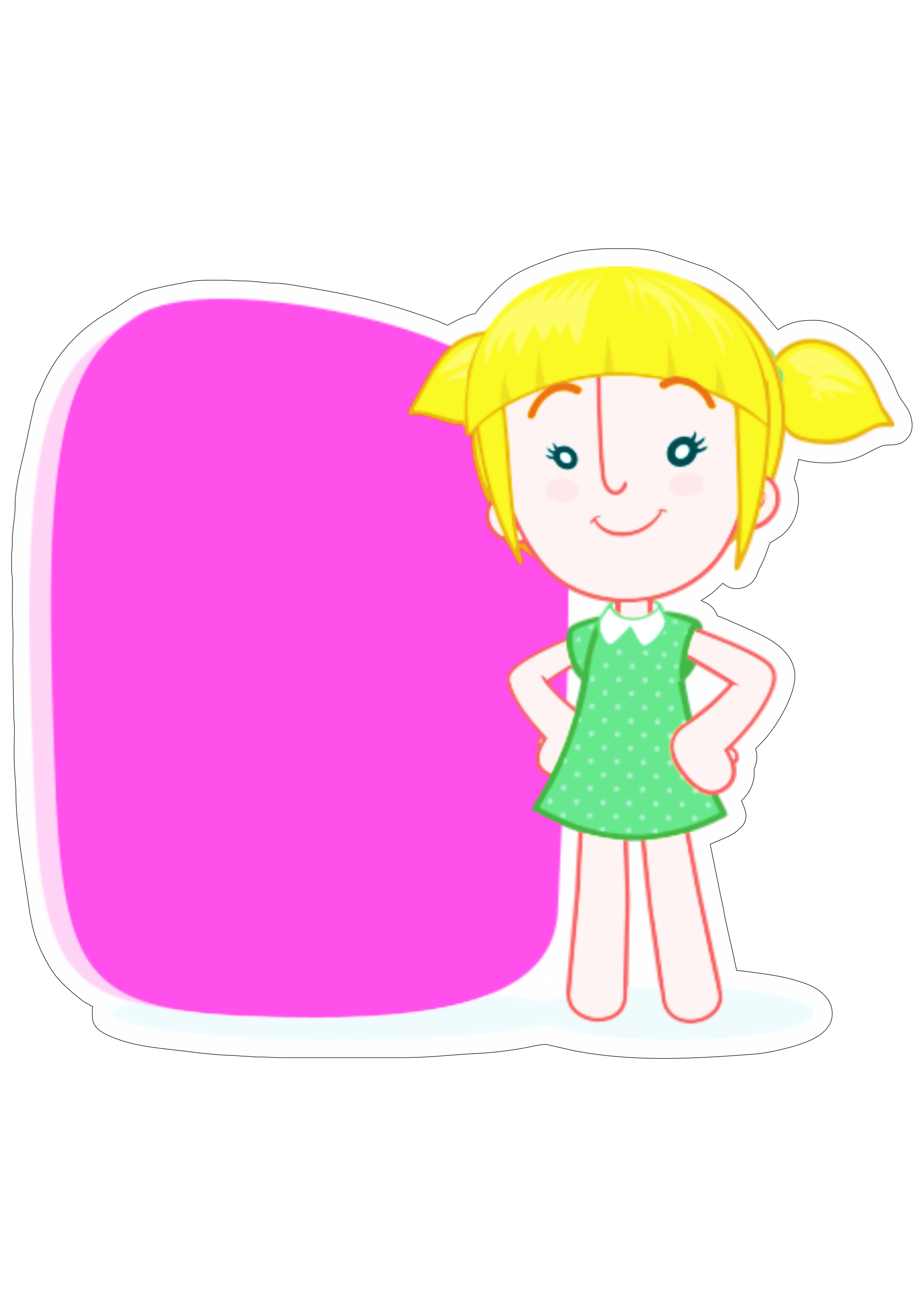 Mundo bita menina loirinha desenho infantil musical youtube logomarca editável fundo transparente png