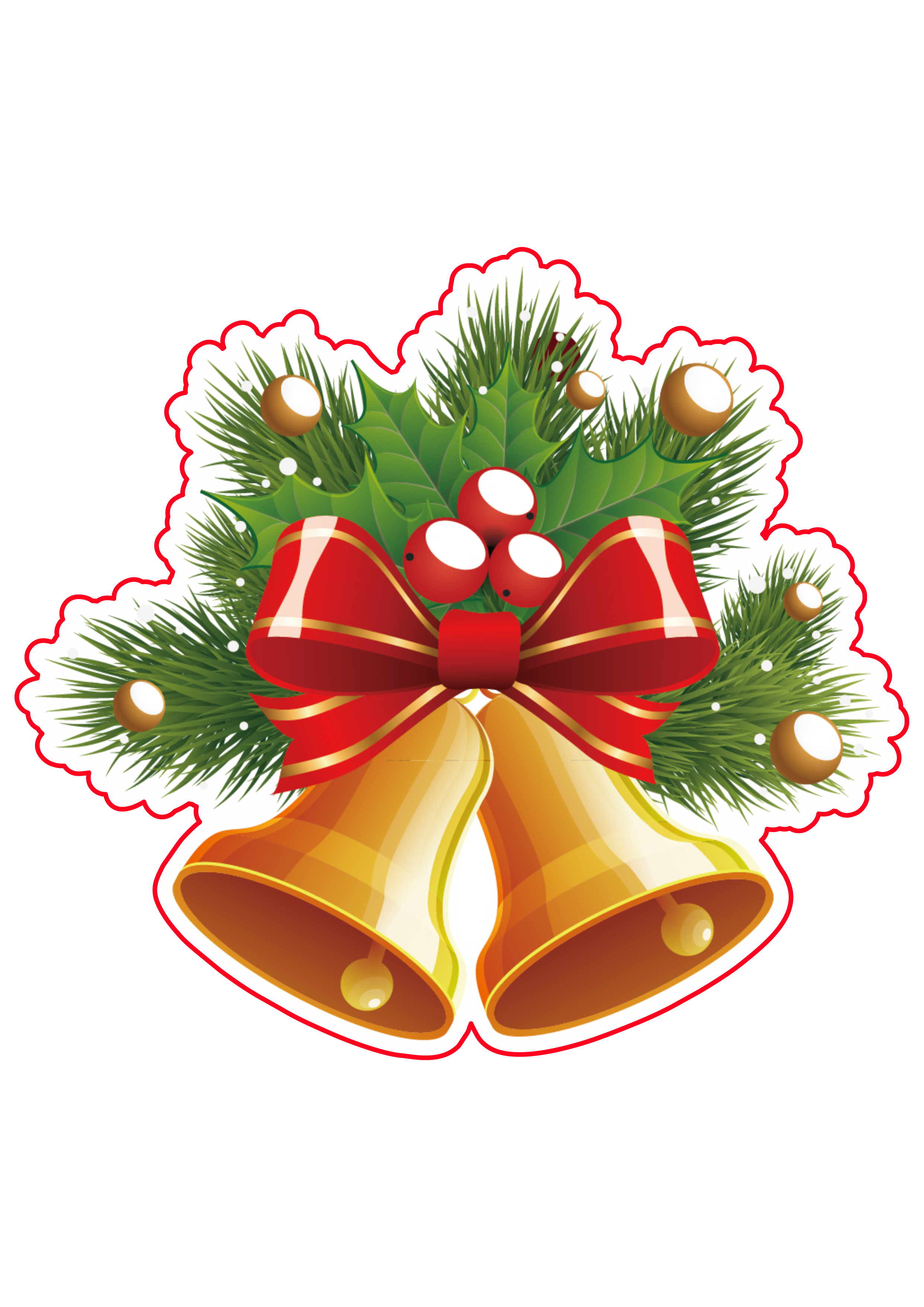 Natal imagens decorativas sinos de Belém desenho imagem sem fundo com contorno png