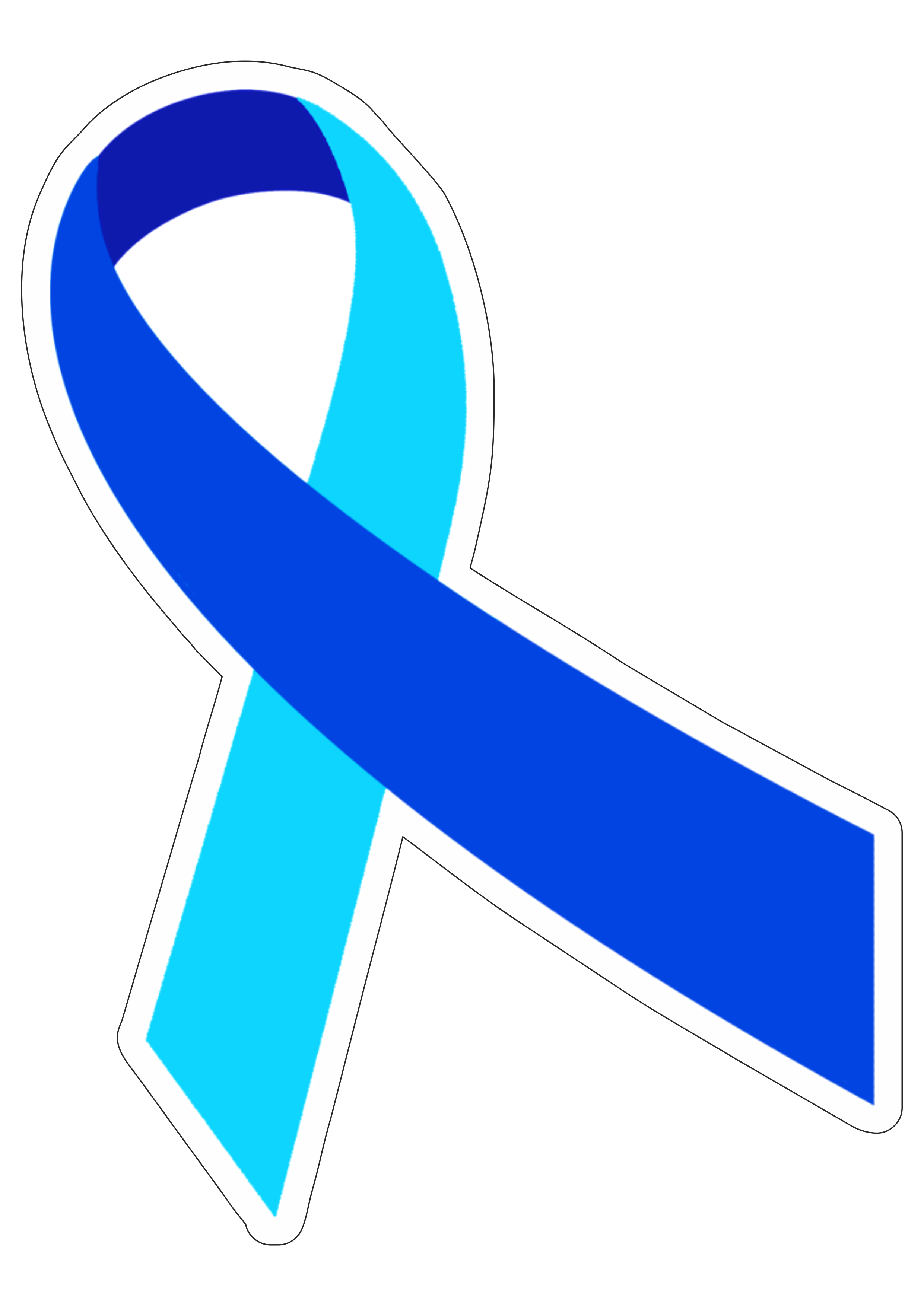 Novembro azul lacinho mês de combate ao câncer de próstata png